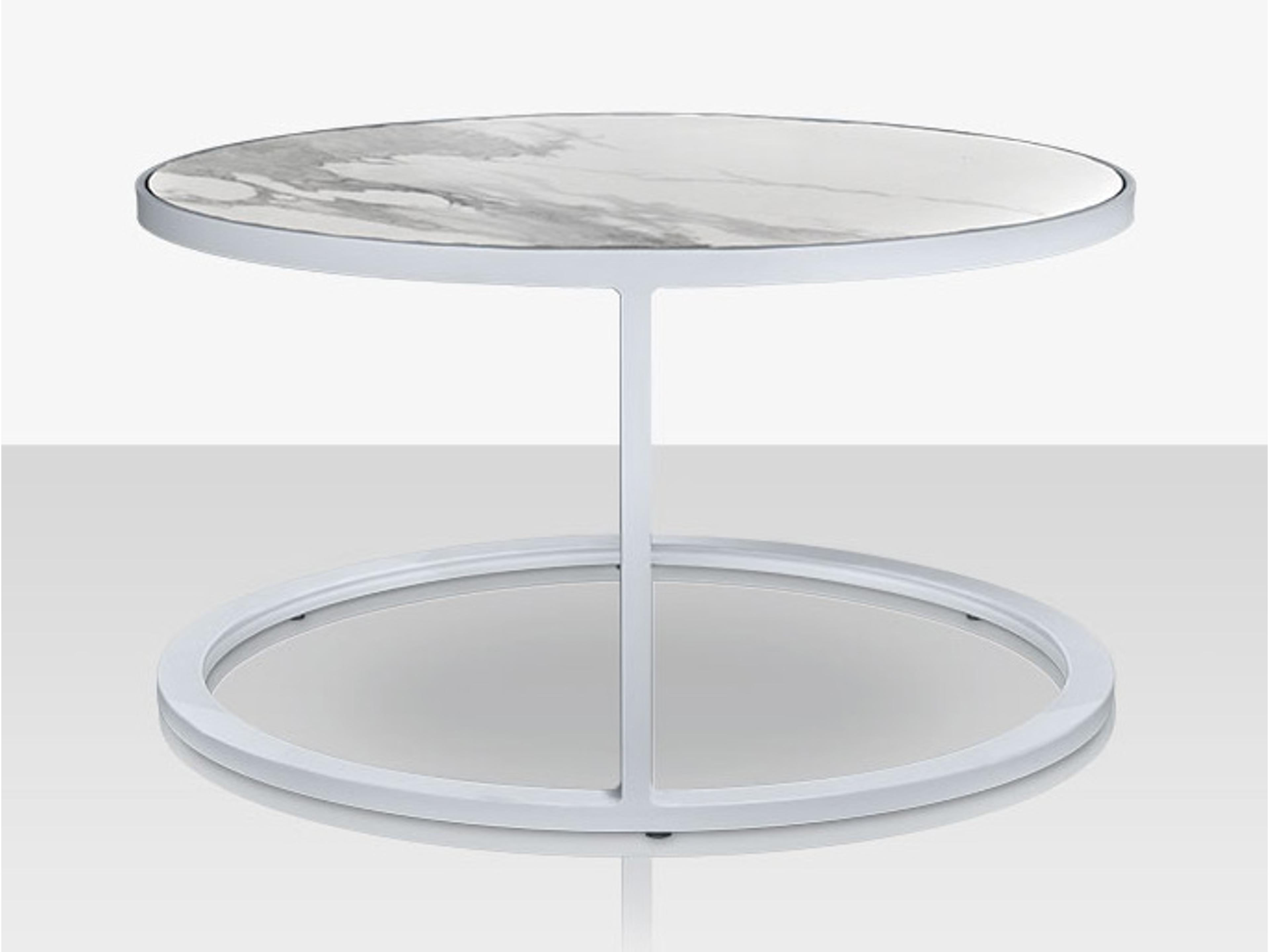 Decoscape Iconic Aluminum Round Nesting Table