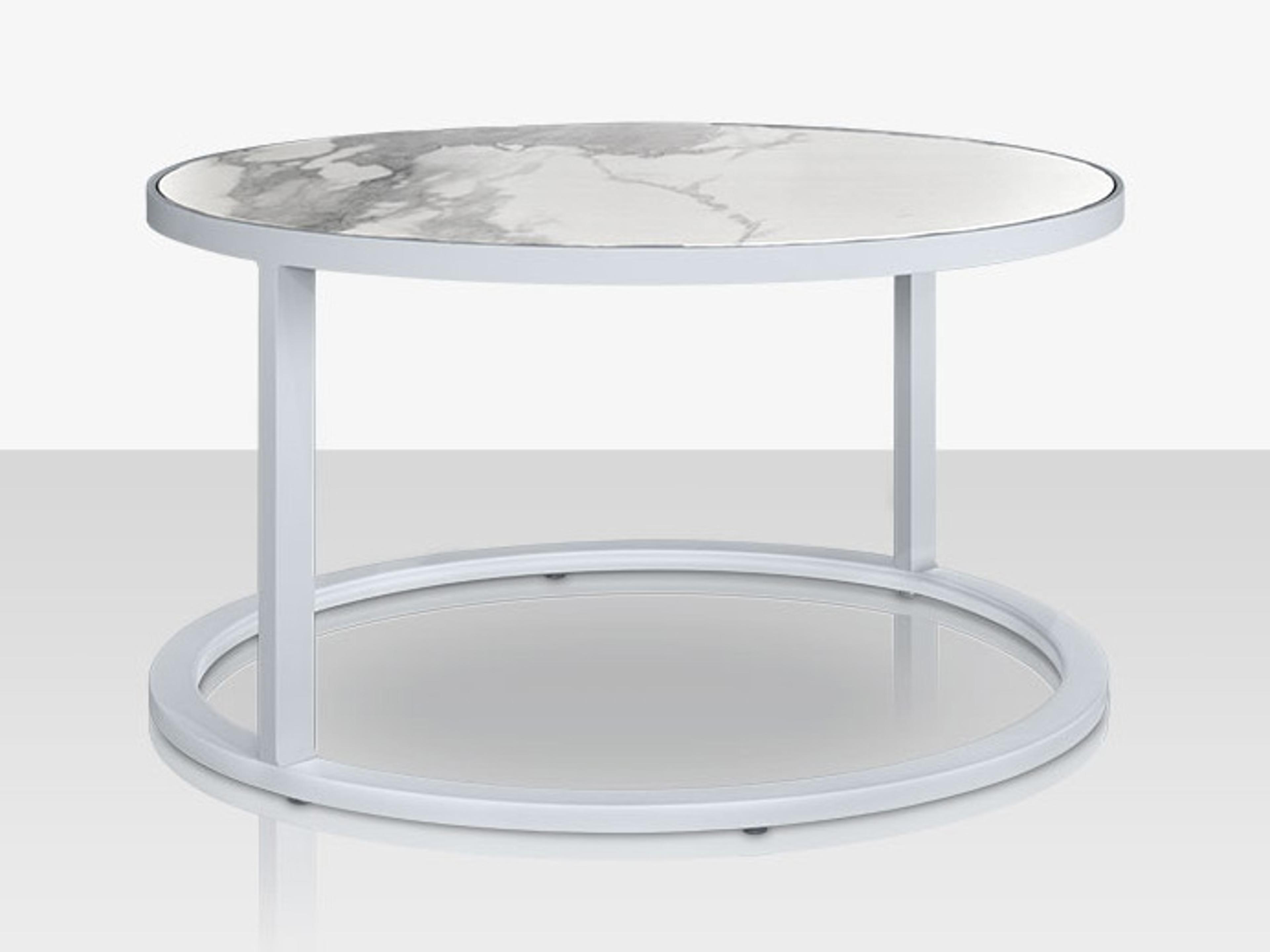 Decoscape Iconic Aluminum Round Nesting Table