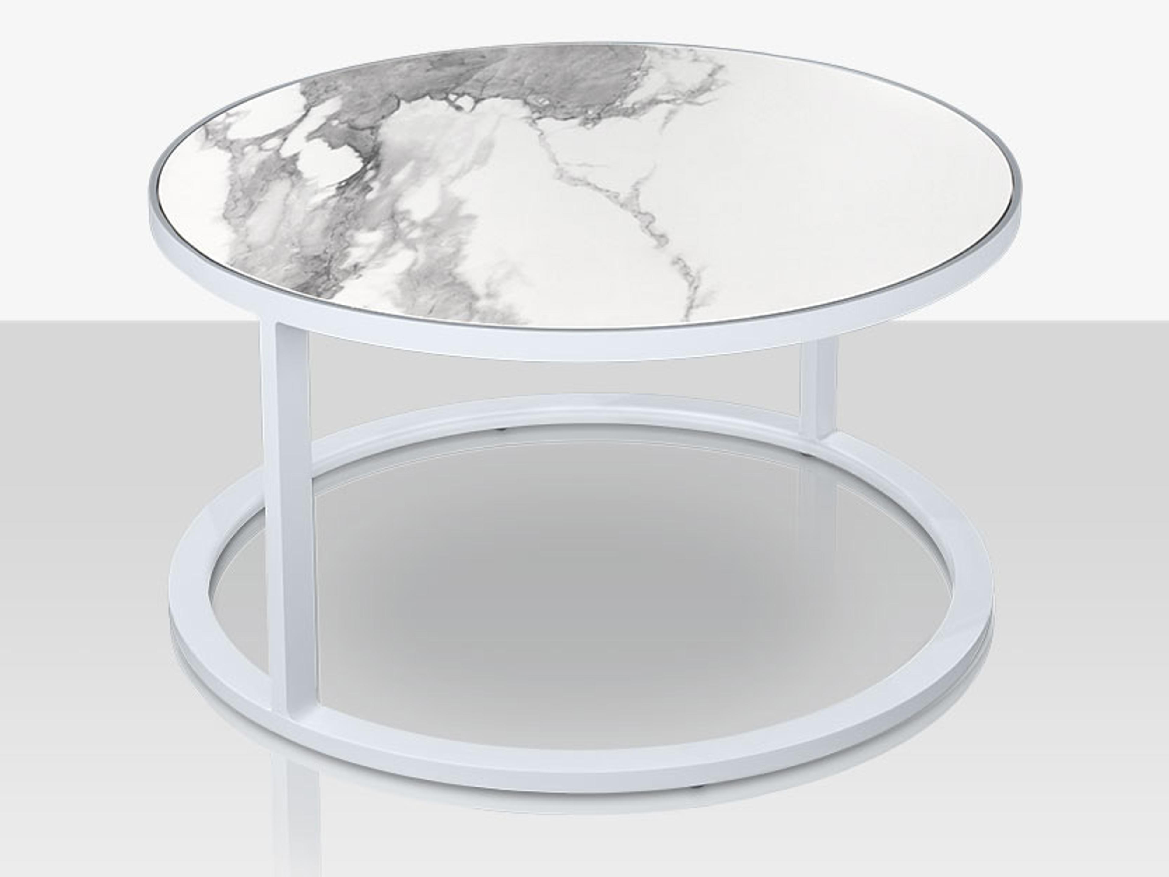 Decoscape Iconic Aluminum Round Nesting Table