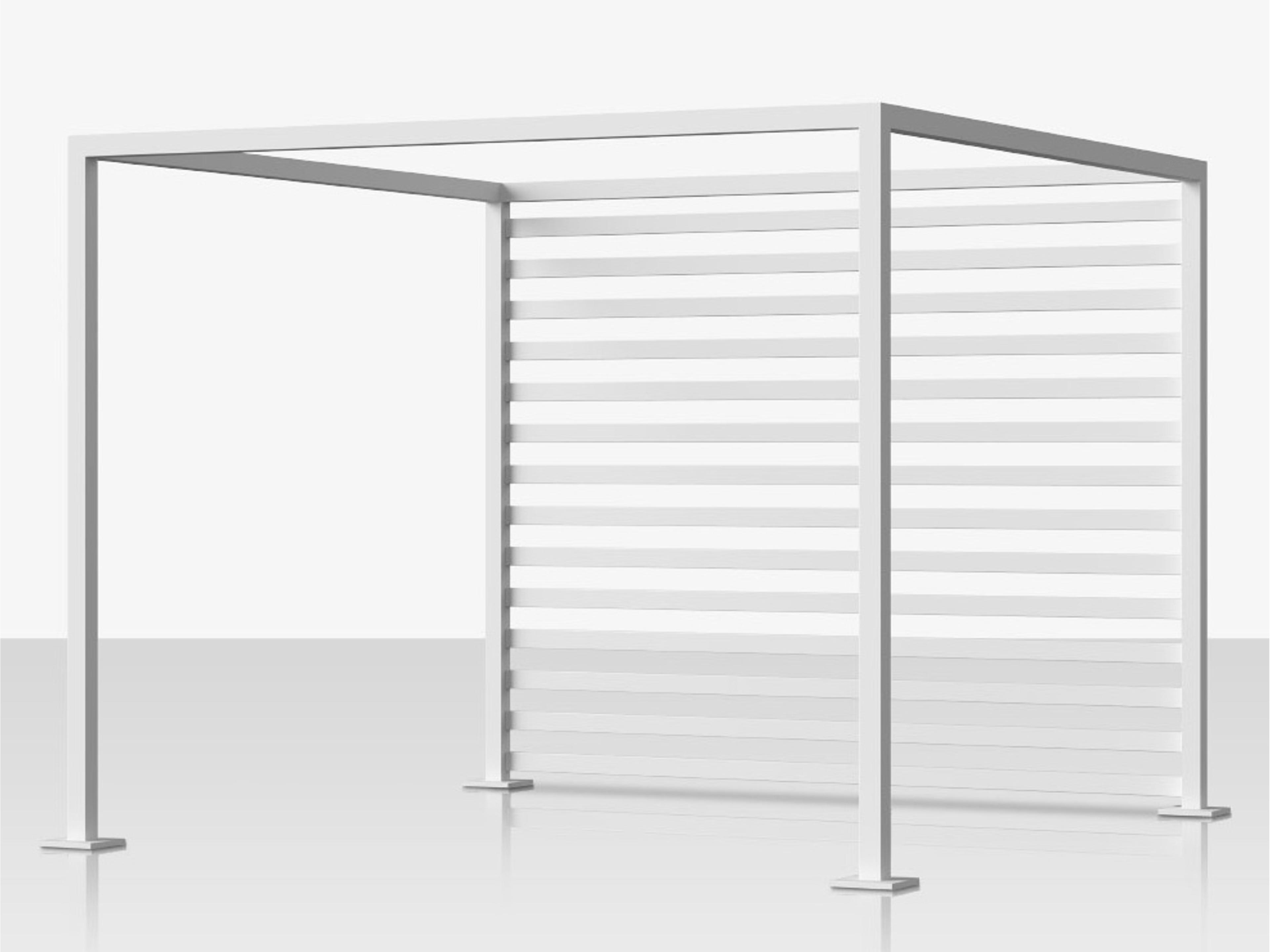Decoscape Breeze Aluminum Cabana 10' Aluminum Slats - Back