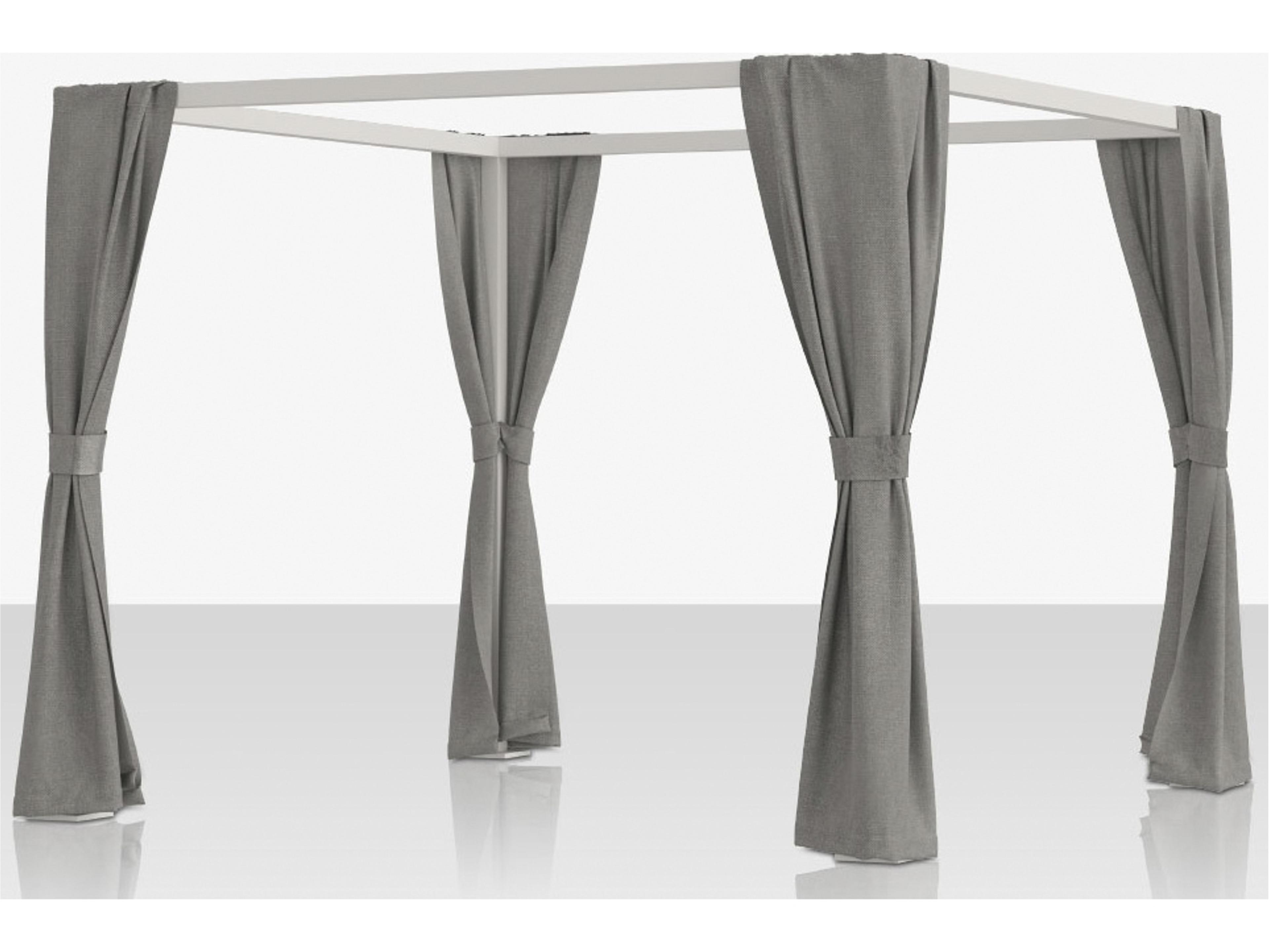 Decoscape Breeze Aluminum Cabana 15' x 10' Optional Decorative Corner Curtains