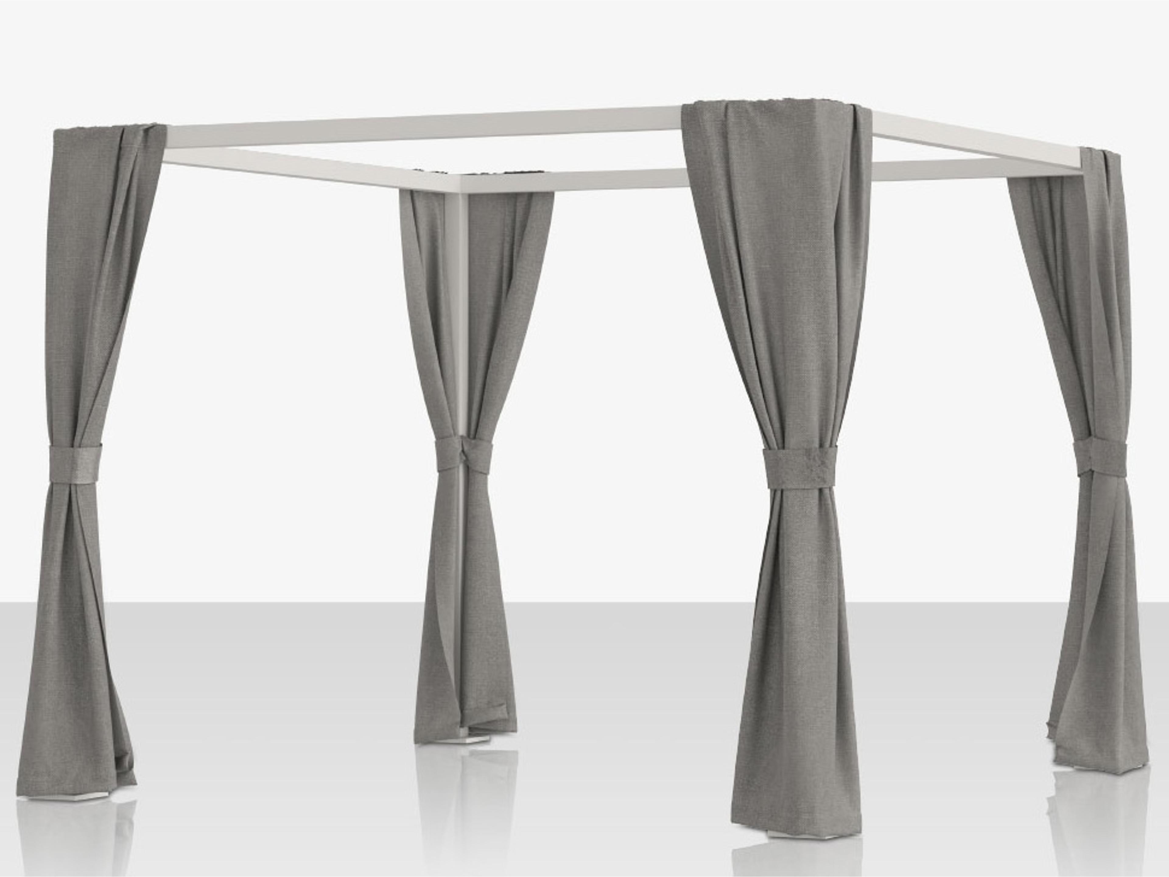 Decoscape Breeze Cabana 15' Decorative Corner Curtains - Non-Functional