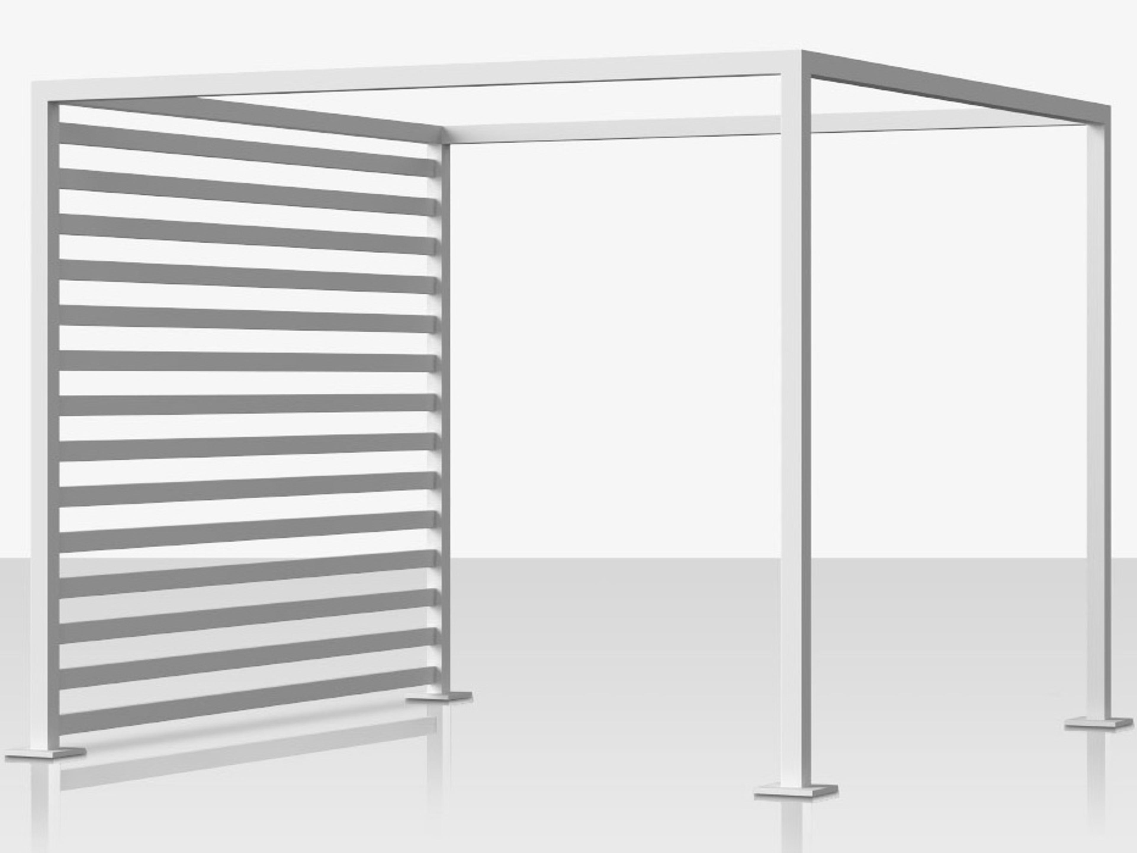 Decoscape Breeze Aluminum Cabana 10' Aluminum Slats -Left Side