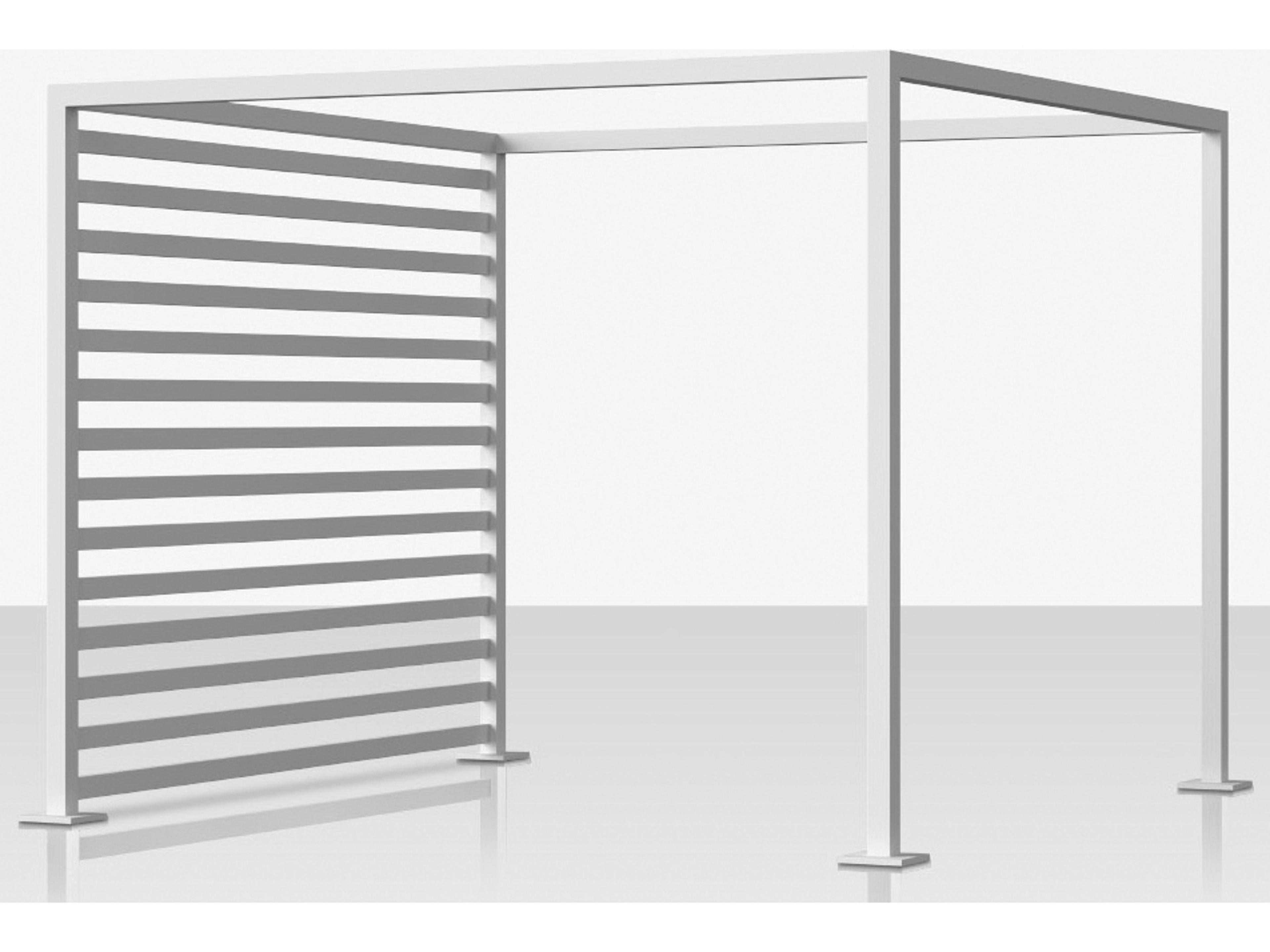 Decoscape Breeze Aluminum Cabana 15' x 10' Optional Aluminum Slats - Left Side