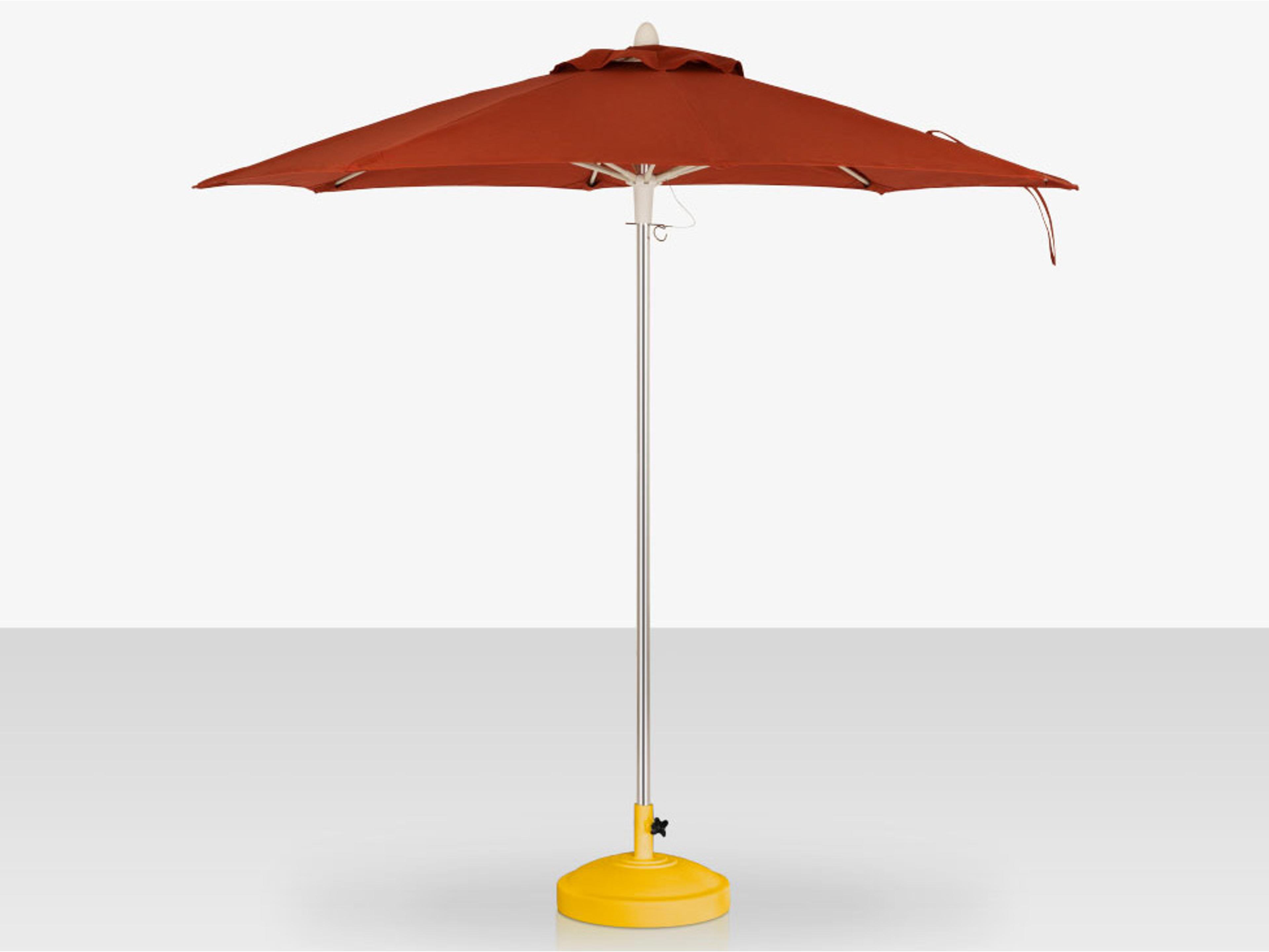 Decoscape 8 Foot Round Single Vented Push Up Lift Umbrella
