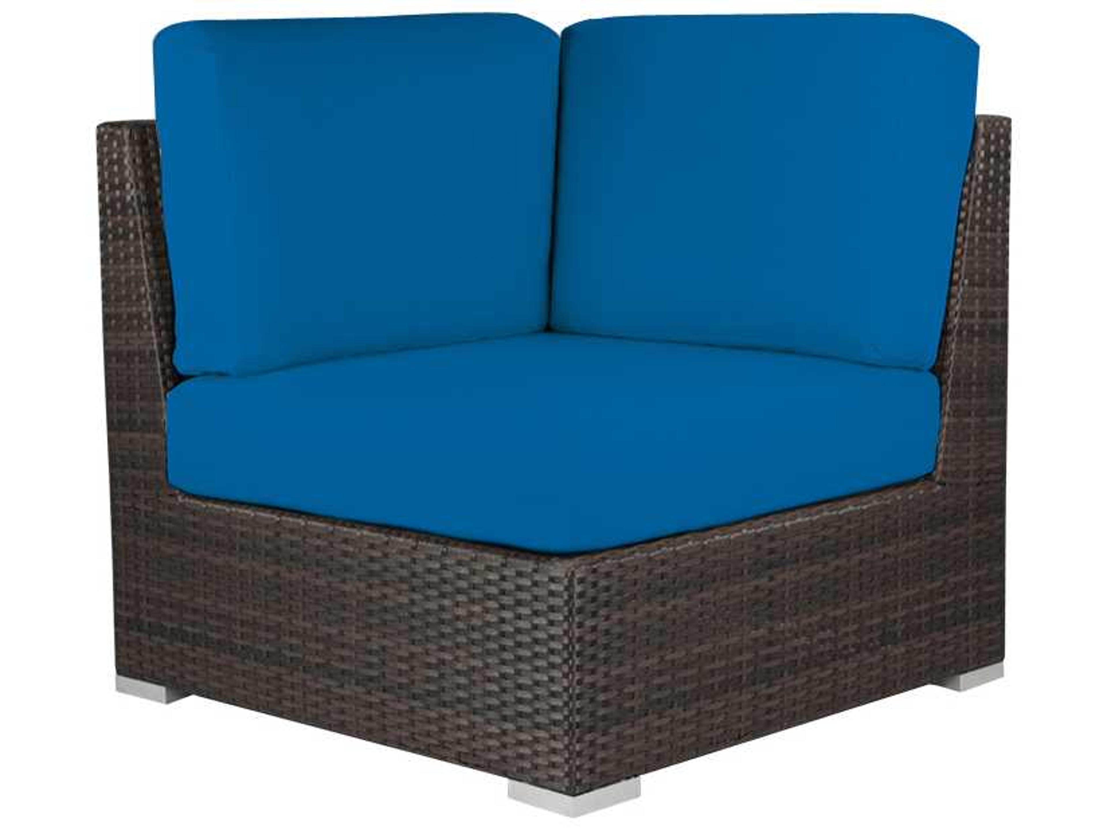 Decoscape Lucaya Wicker Square Corner Lounge Chair