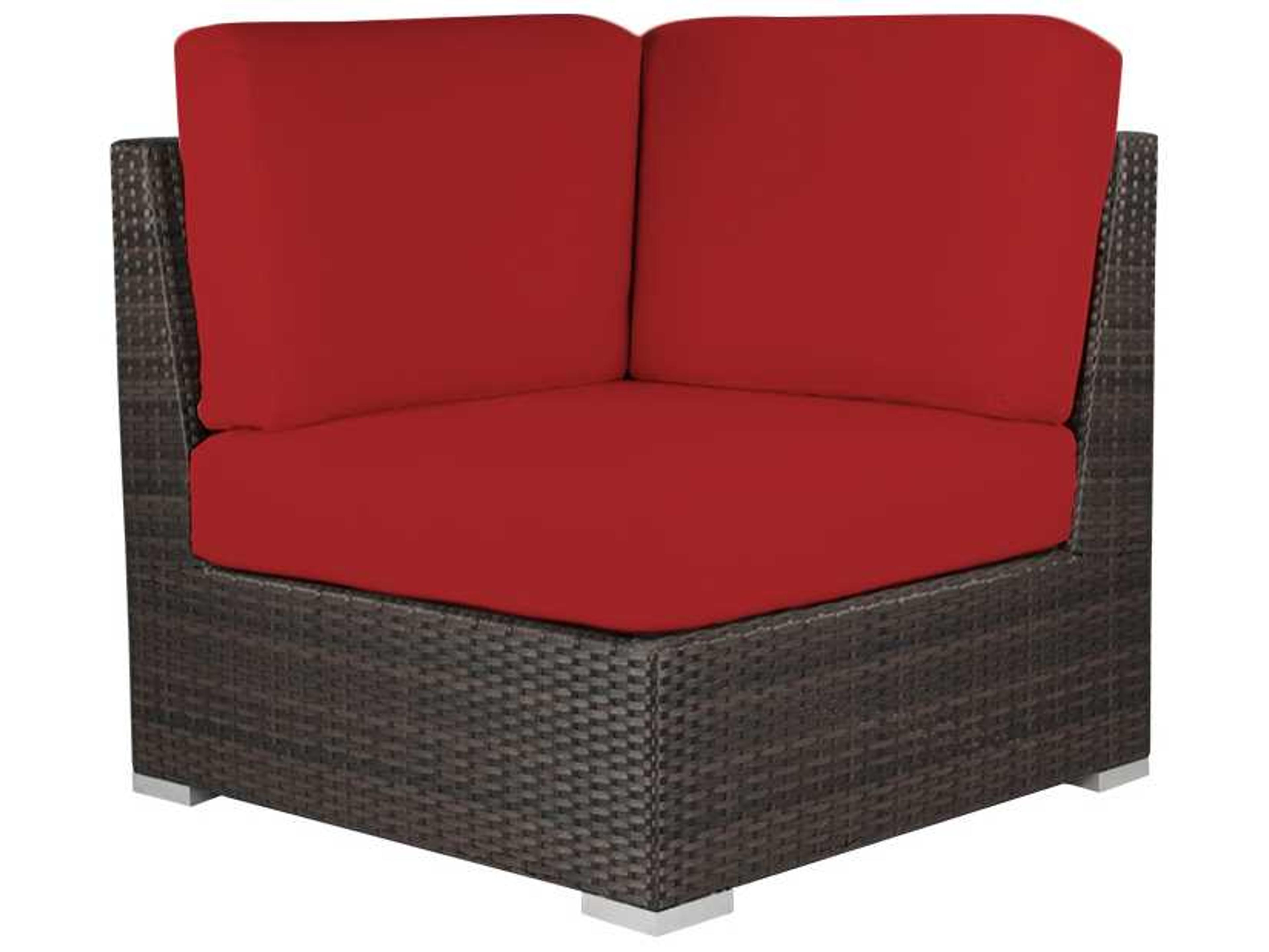 Decoscape Lucaya Wicker Square Corner Lounge Chair