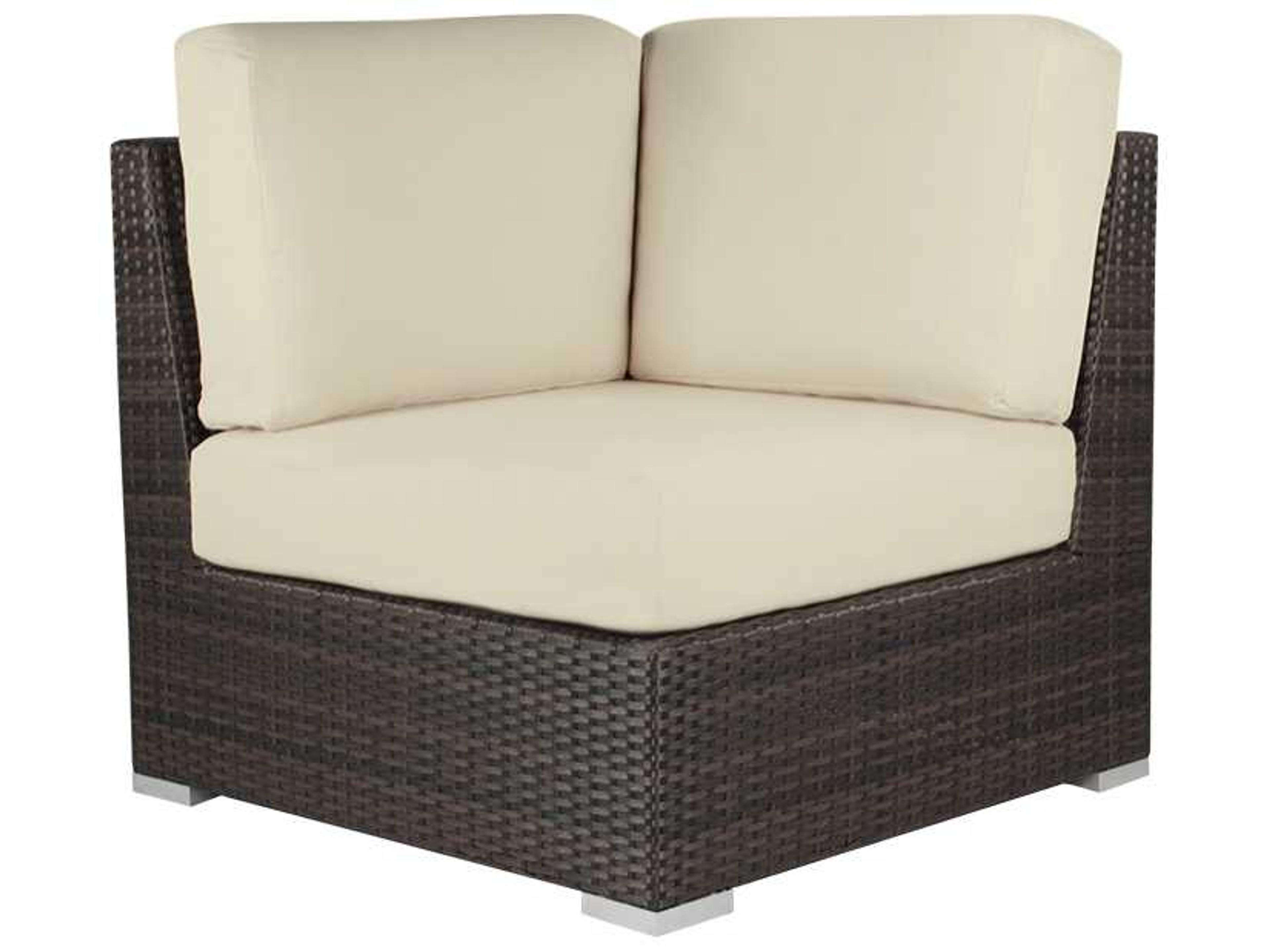 Decoscape Lucaya Wicker Square Corner Lounge Chair