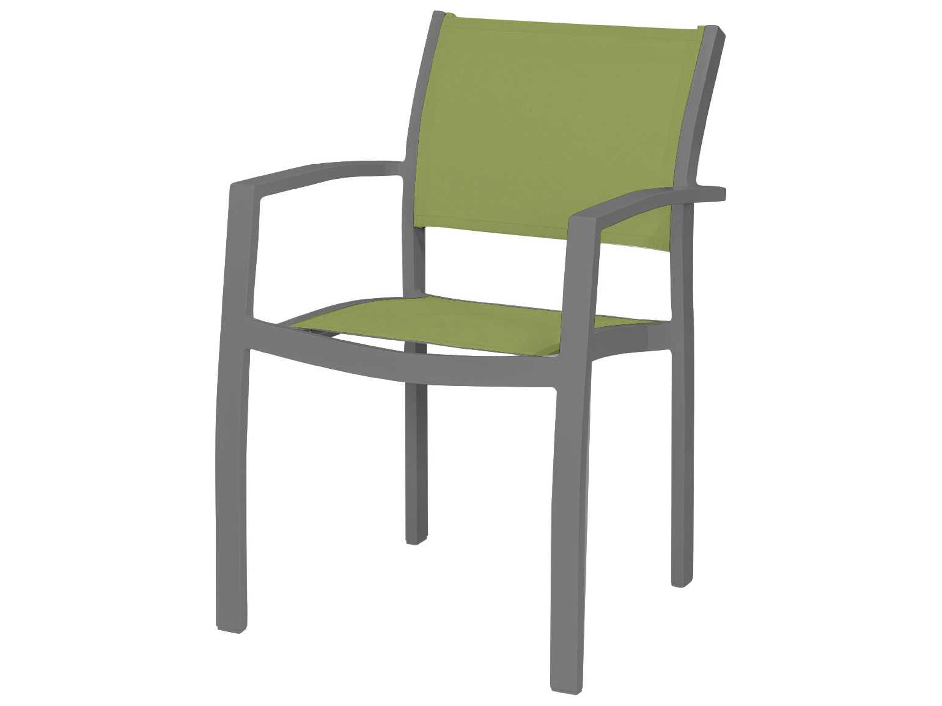 Decoscape Fusion Sling Aluminum Stackable Dining Arm Chair