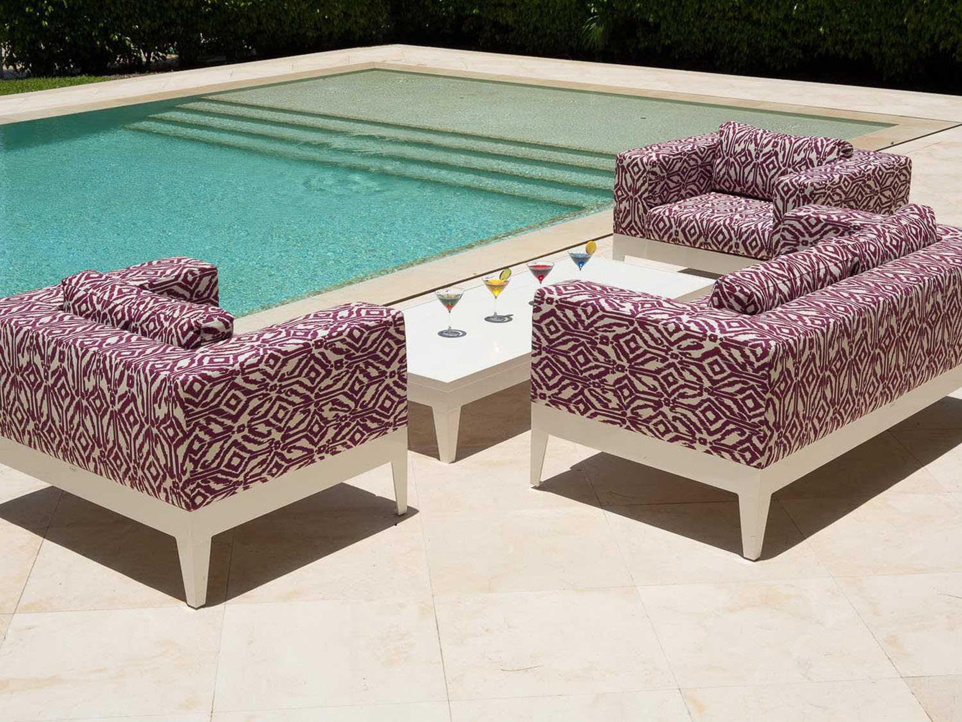 Decoscape South Beach Aluminum Cushion Lounge Set