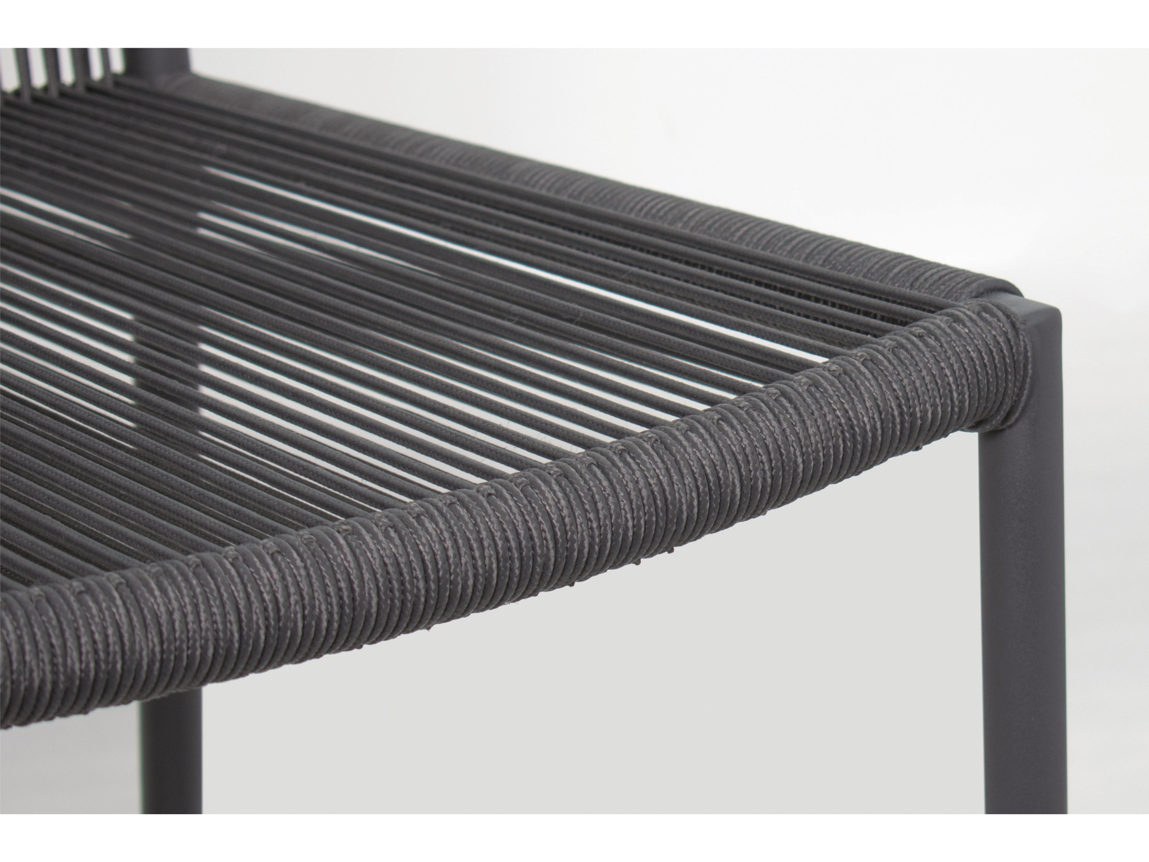 Seasonal Living Archipelago Dark Gray Aluminum Stockholm Counter Side Chair Set of 2