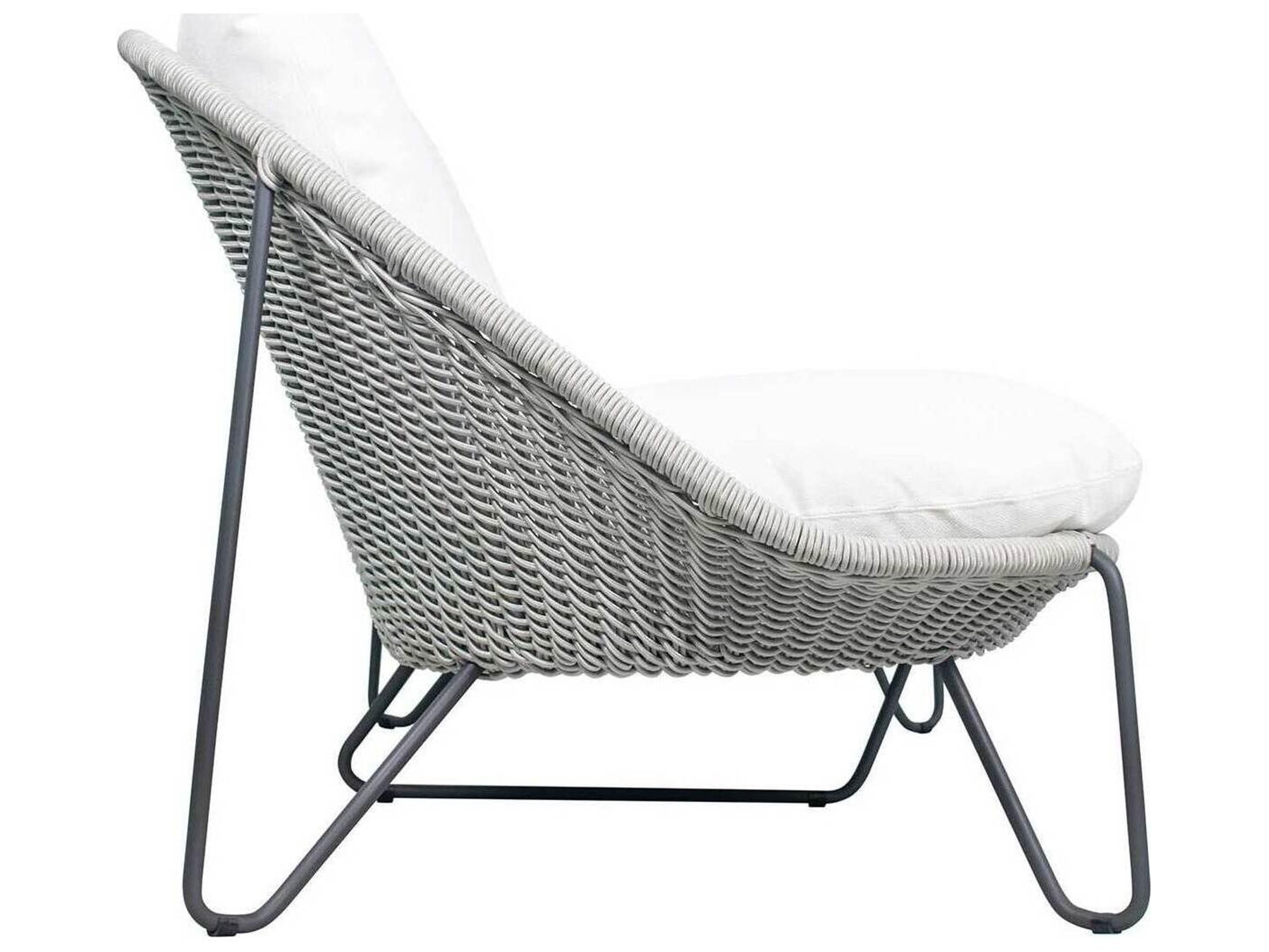 Seasonal Living Archipelago Coconut White/Cardamom Taupe Steel Rope Weave Azores Outdoor Patio Sofa