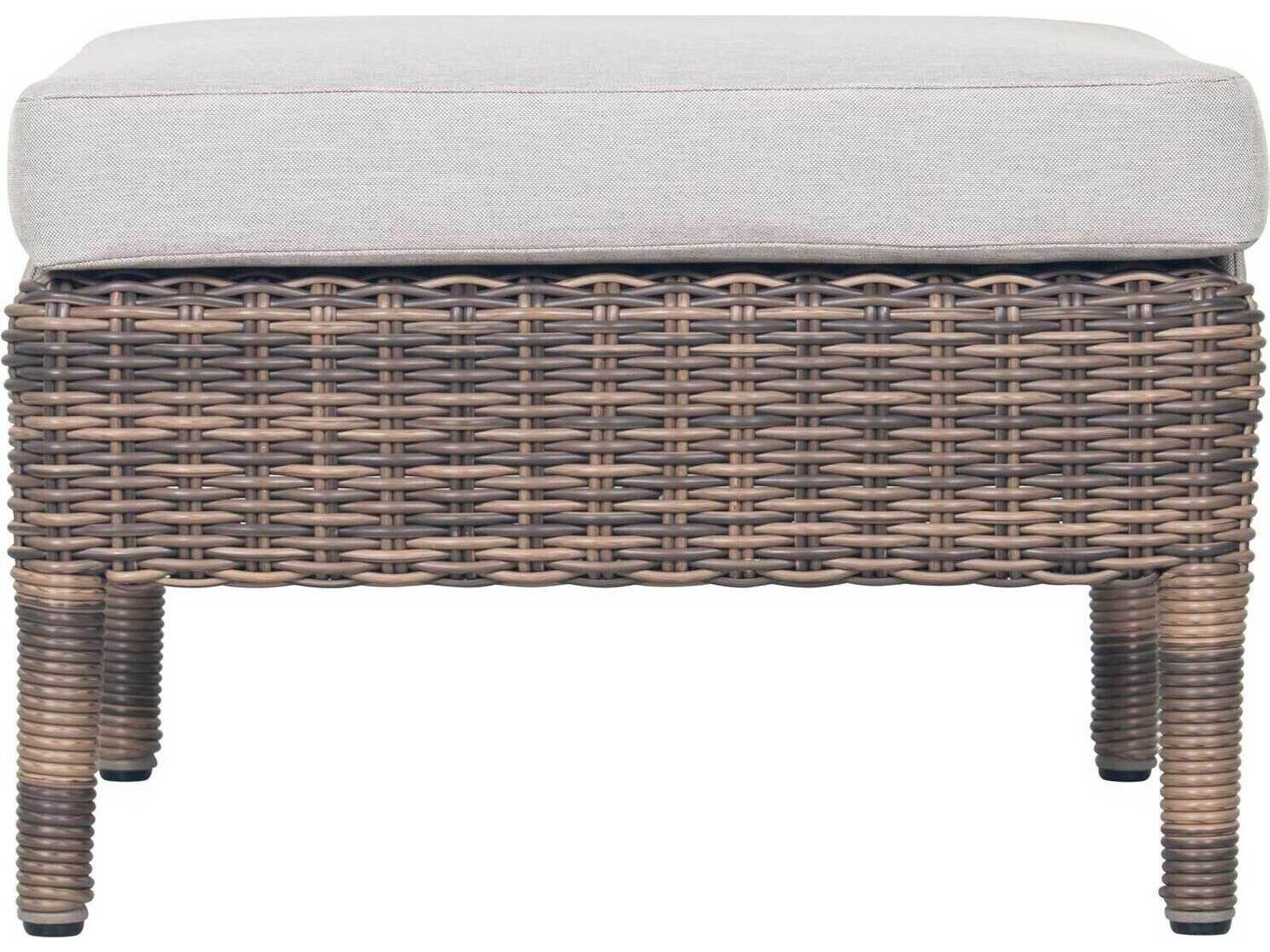 Seasonal Living Provenance Signature Wicker Sea Wattle Leeward Patio Ottoman
