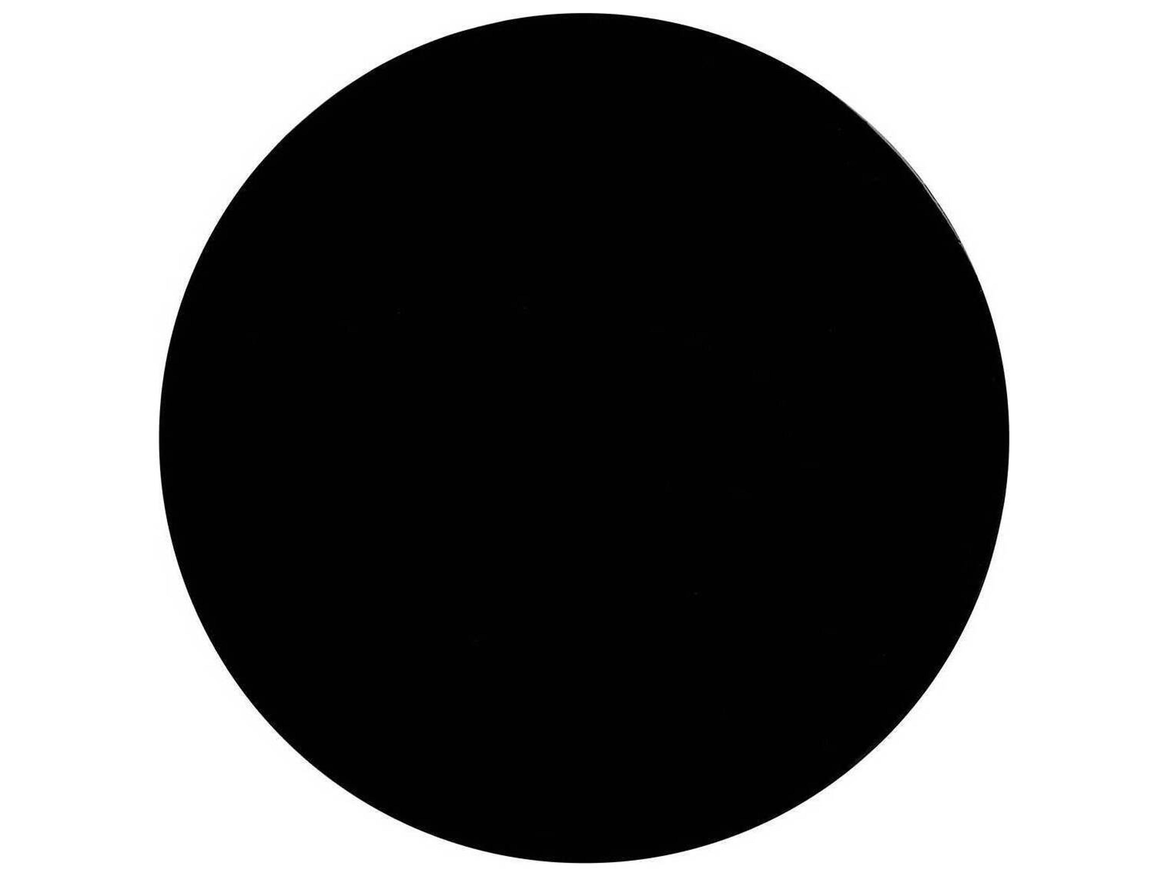 Seasonal Living Provenance Ceramic Jet Gloss/Coal Semigloss Serenity Grazed Round Outdoor Patio Side Table