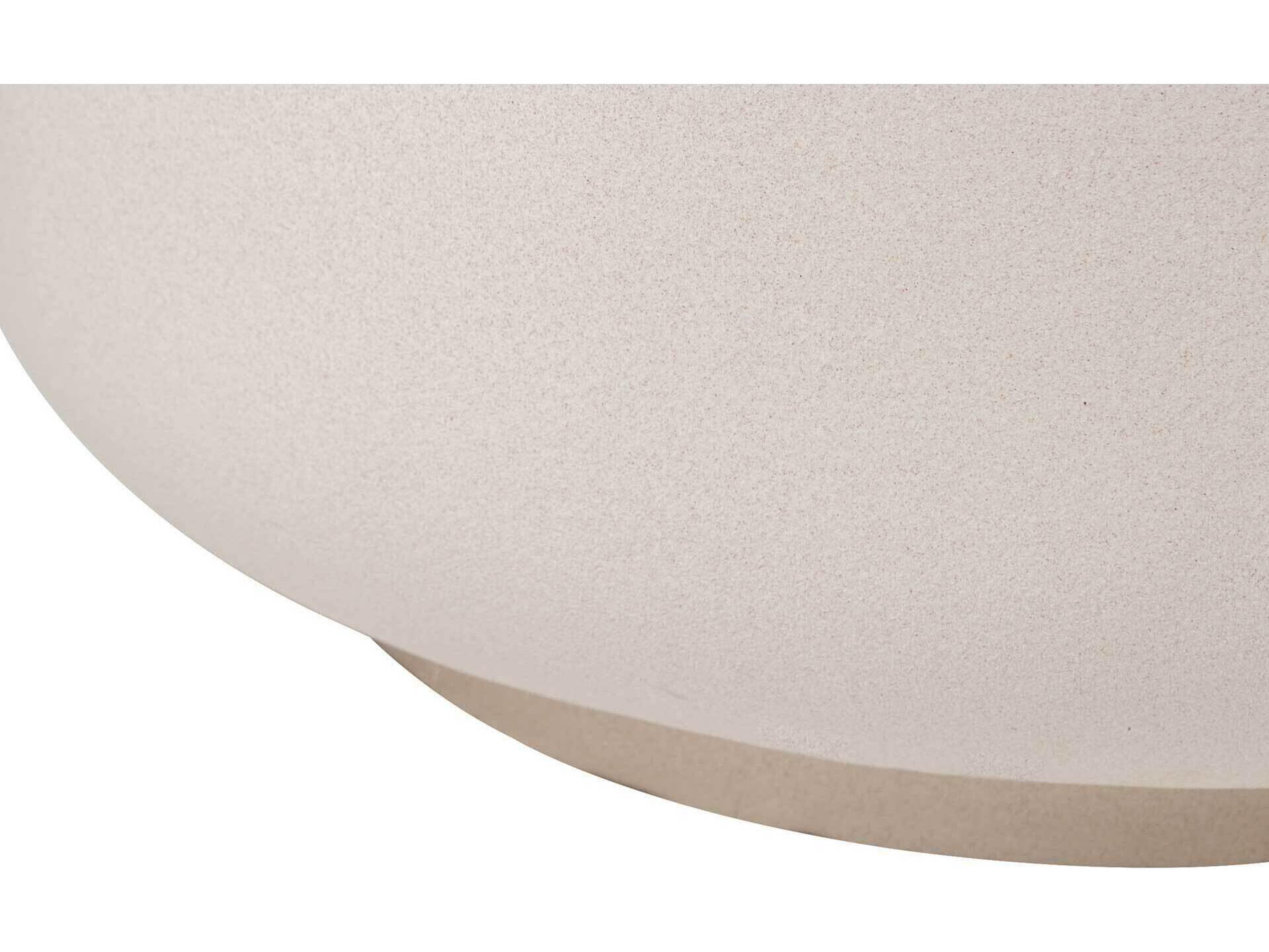 Seasonal Living Provenance Ceramic Jet Gloss/Sand Matte Serenity Grazed Round Patio Side Table
