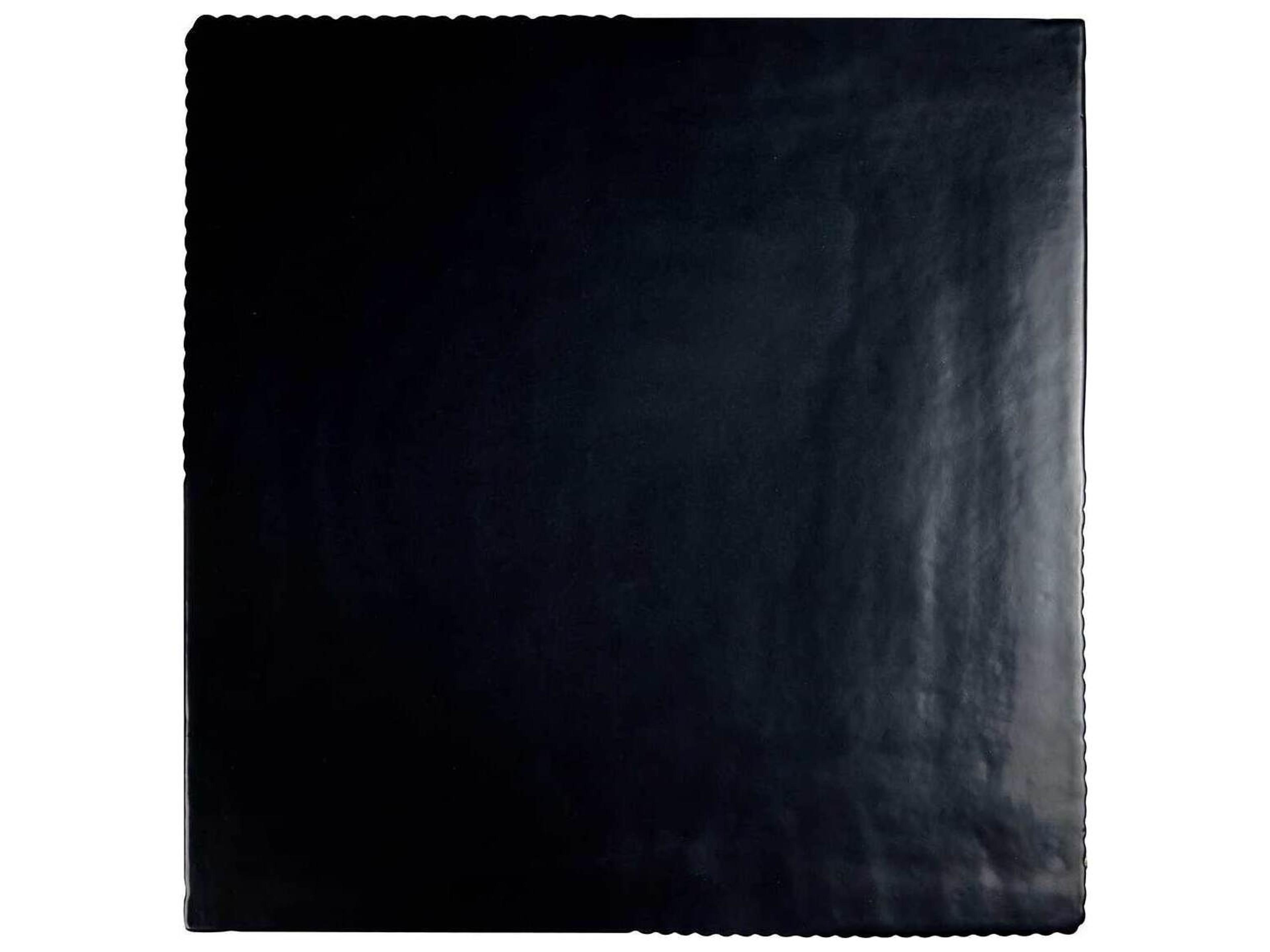 Seasonal Living Provenance Ceramic Coal Semigloss Serenity Textured Square Outdoor Side Table