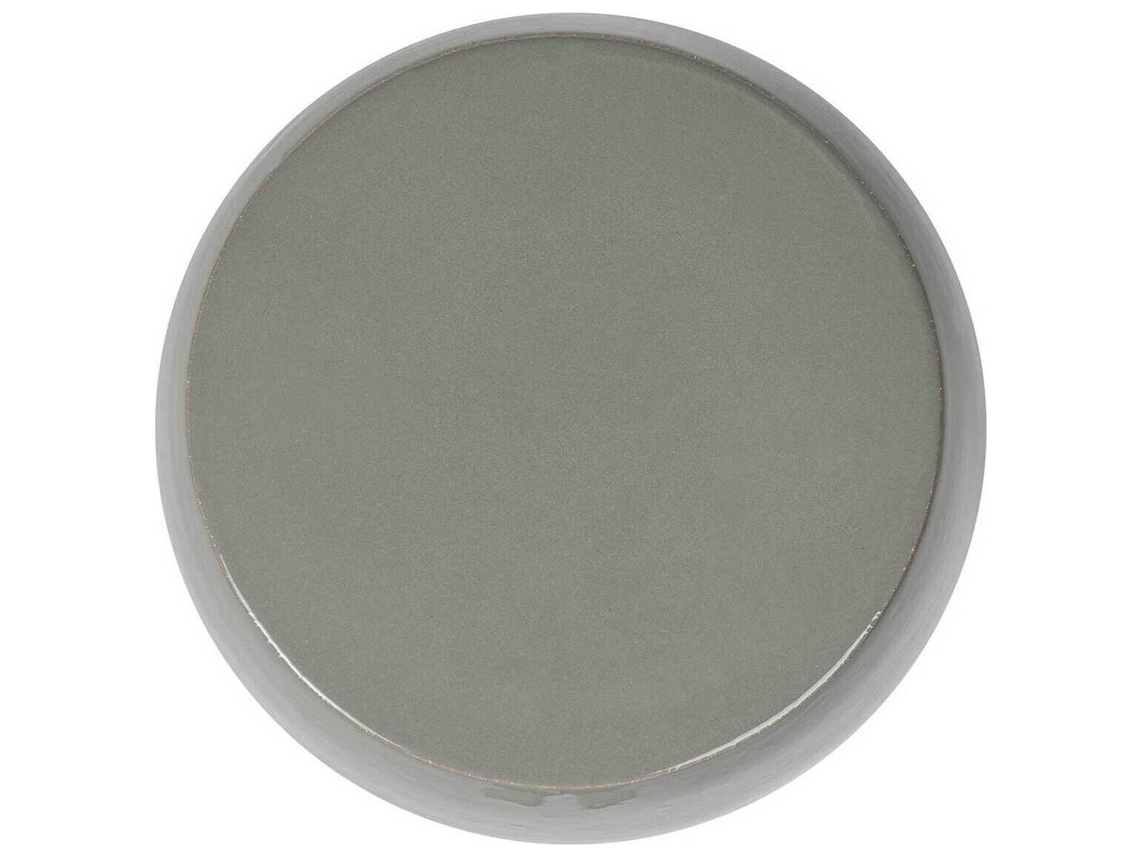 Seasonal Living Provenance Ceramic Sage Gloss/Mist Gloss Bud Stool / Round Accent Table