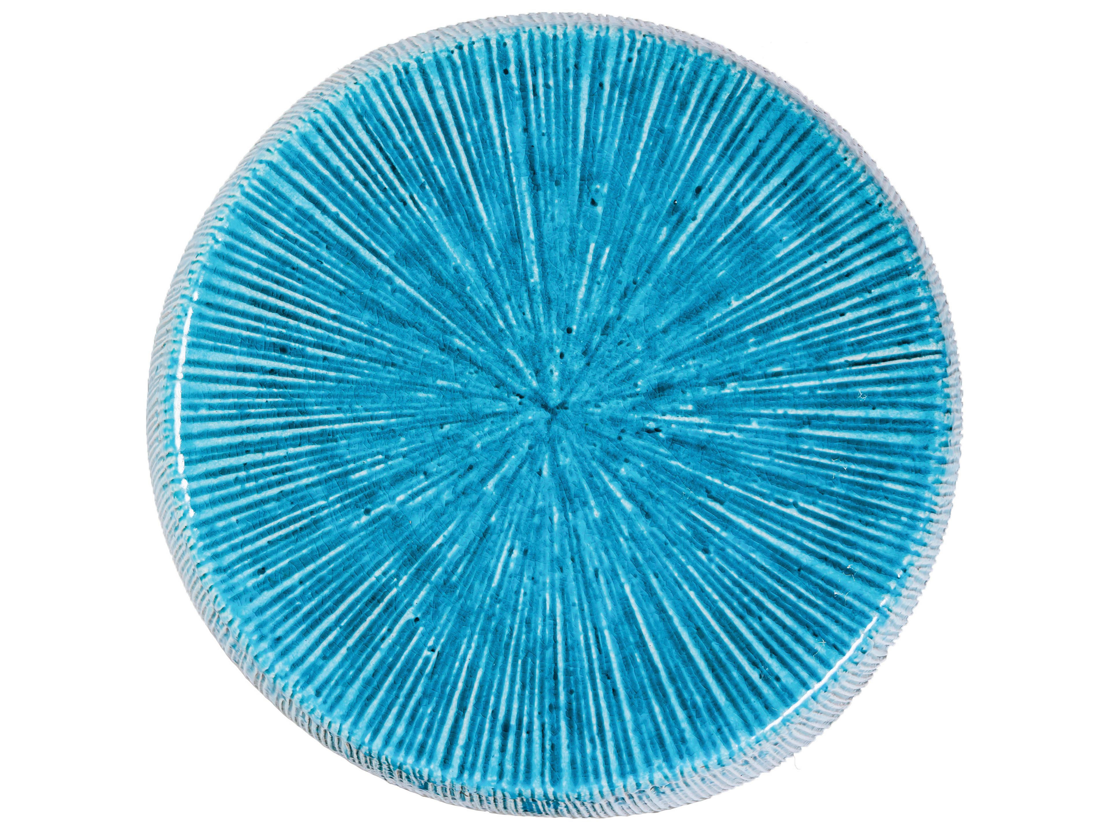 Seasonal Living Ceramics Aquamarine Texture Gloss Ceramic Dining Chair