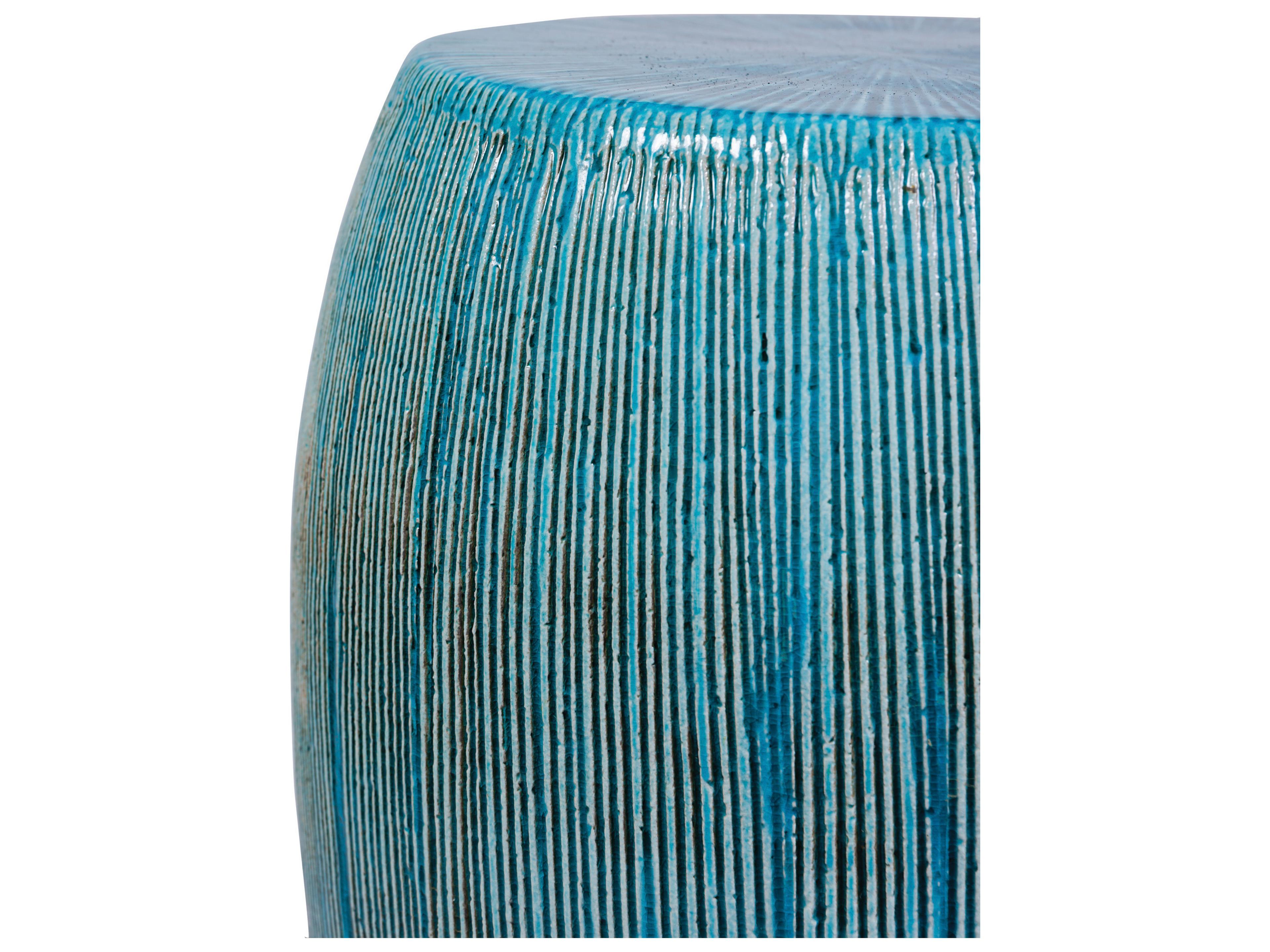 Seasonal Living Ceramics Aquamarine Texture Gloss Ceramic Dining Chair