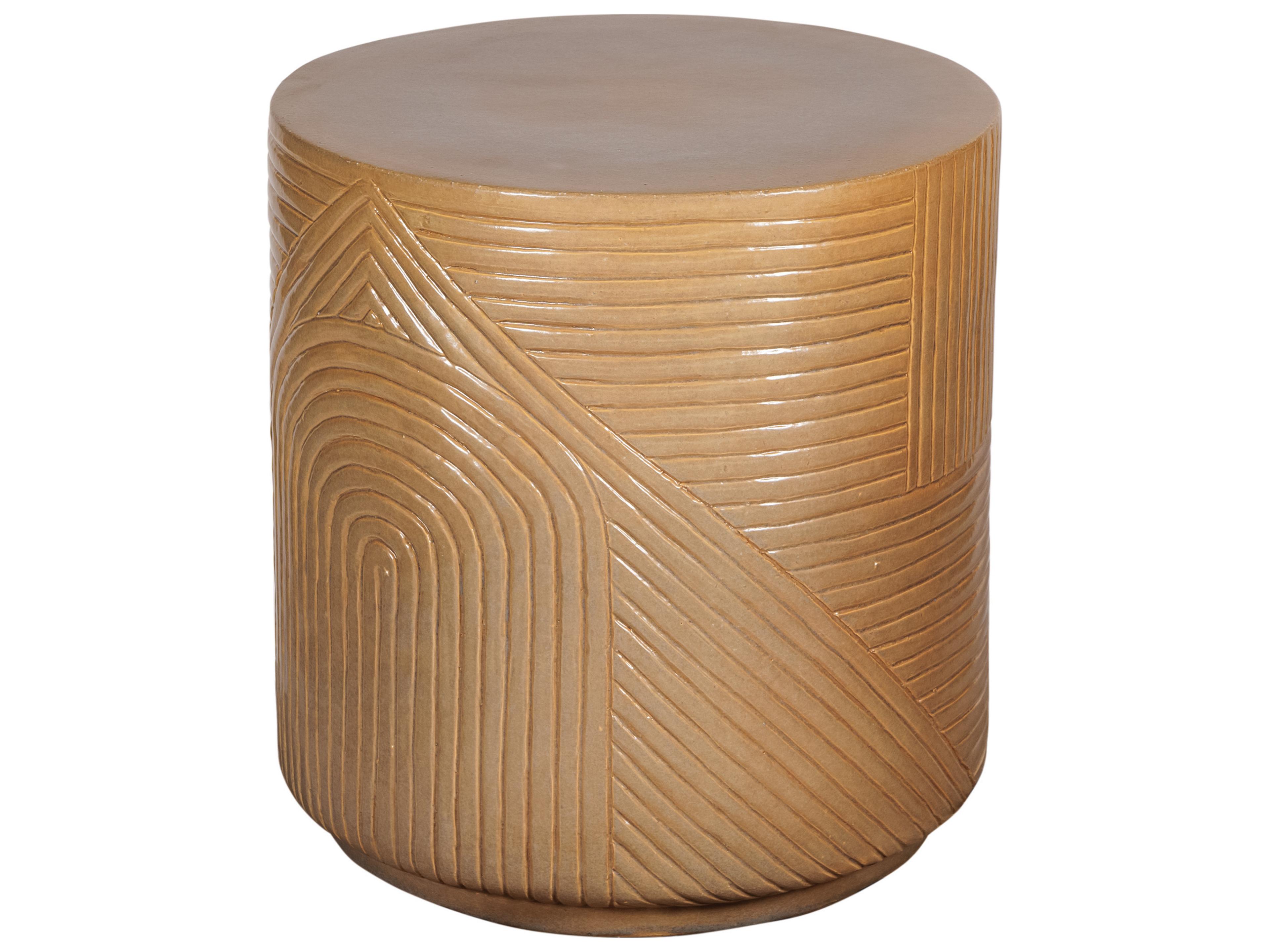 Seasonal Living Ceramics Taupe Gloss Ceramic Dining Chair