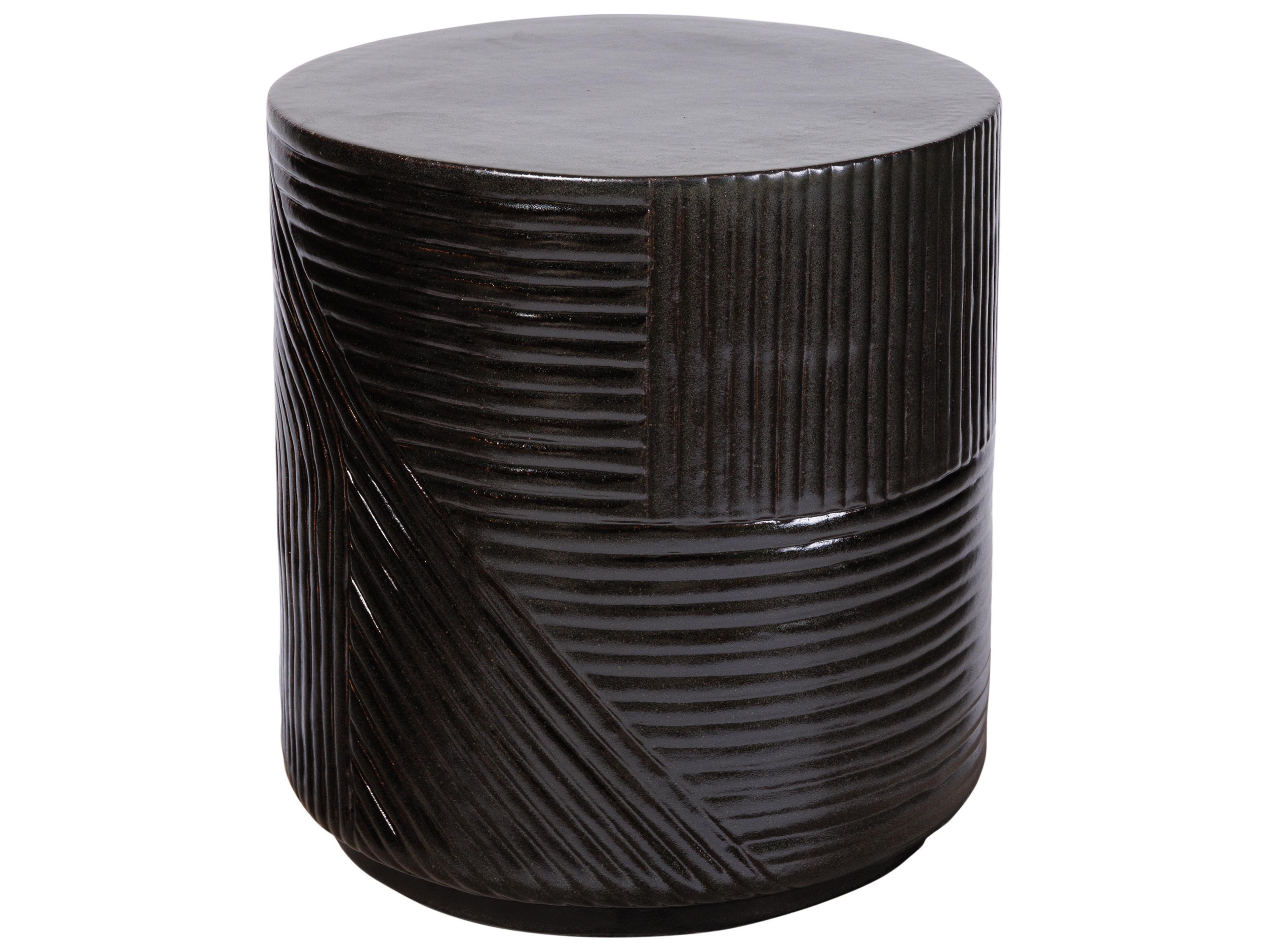 Seasonal Living Ceramics Iron Semi-gloss Ceramic Dining Chair