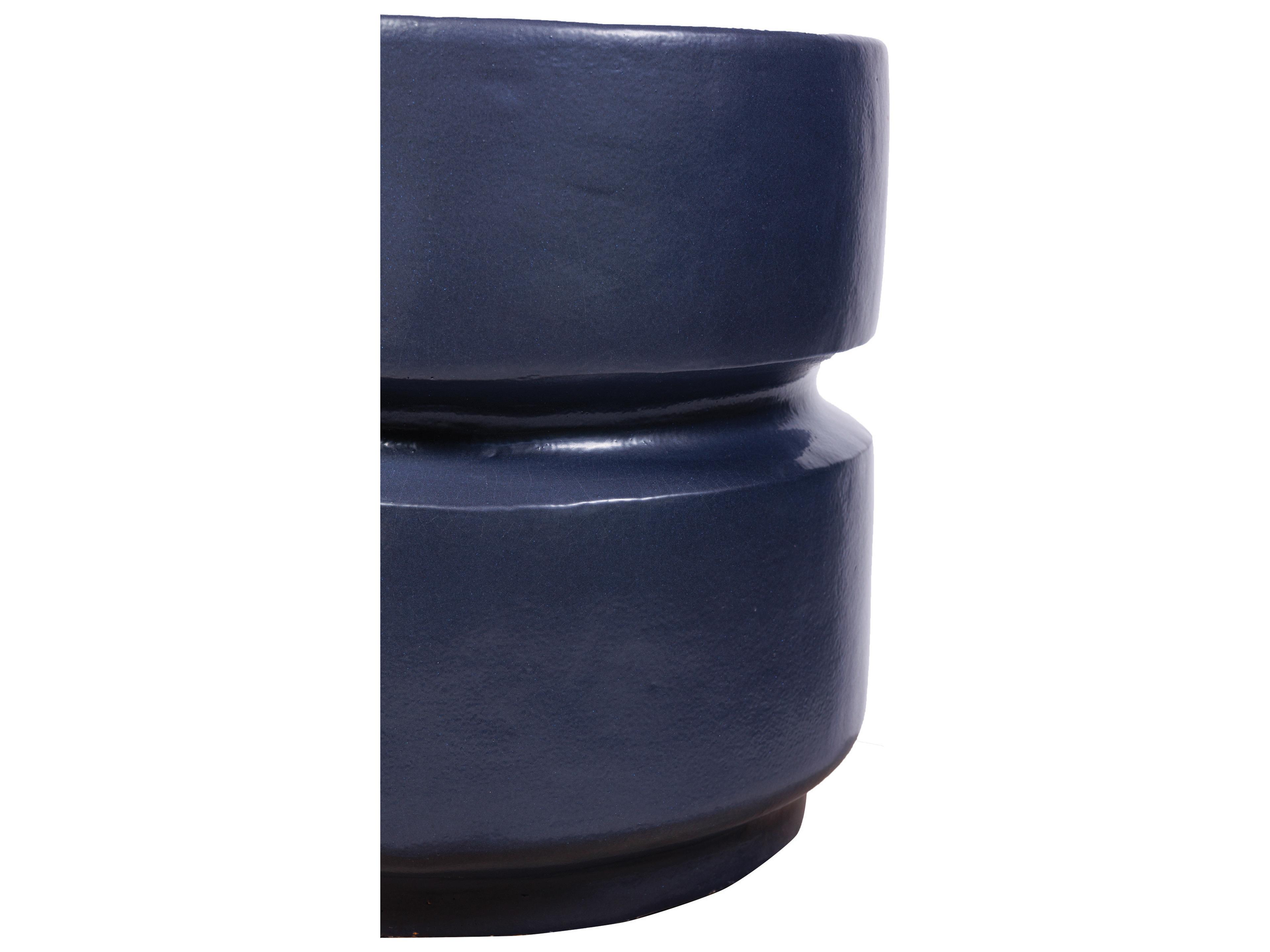 Seasonal Living Ceramics Indigo Semi-gloss Ceramic Dining Chair