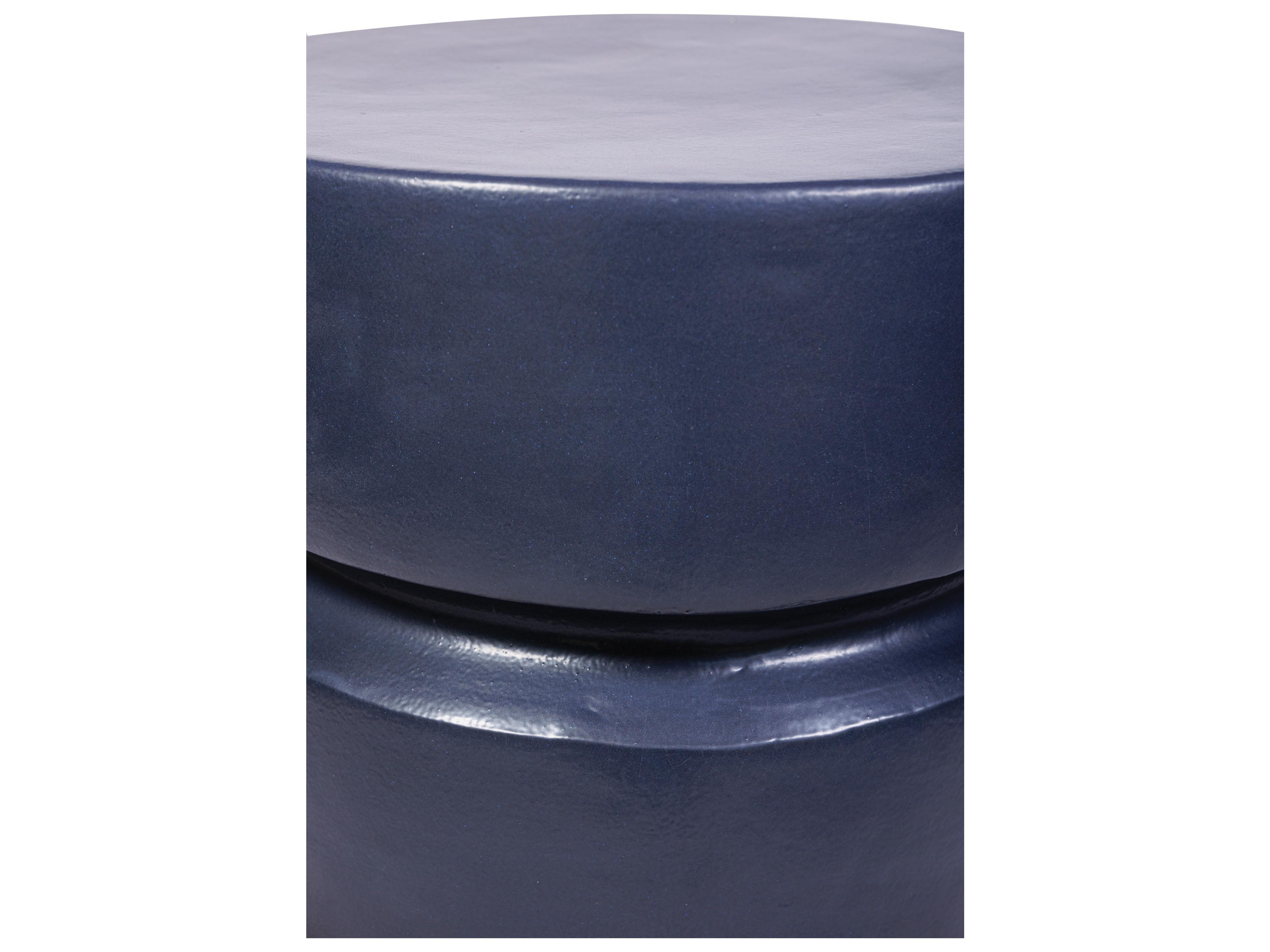 Seasonal Living Ceramics Indigo Semi-gloss Ceramic Dining Chair