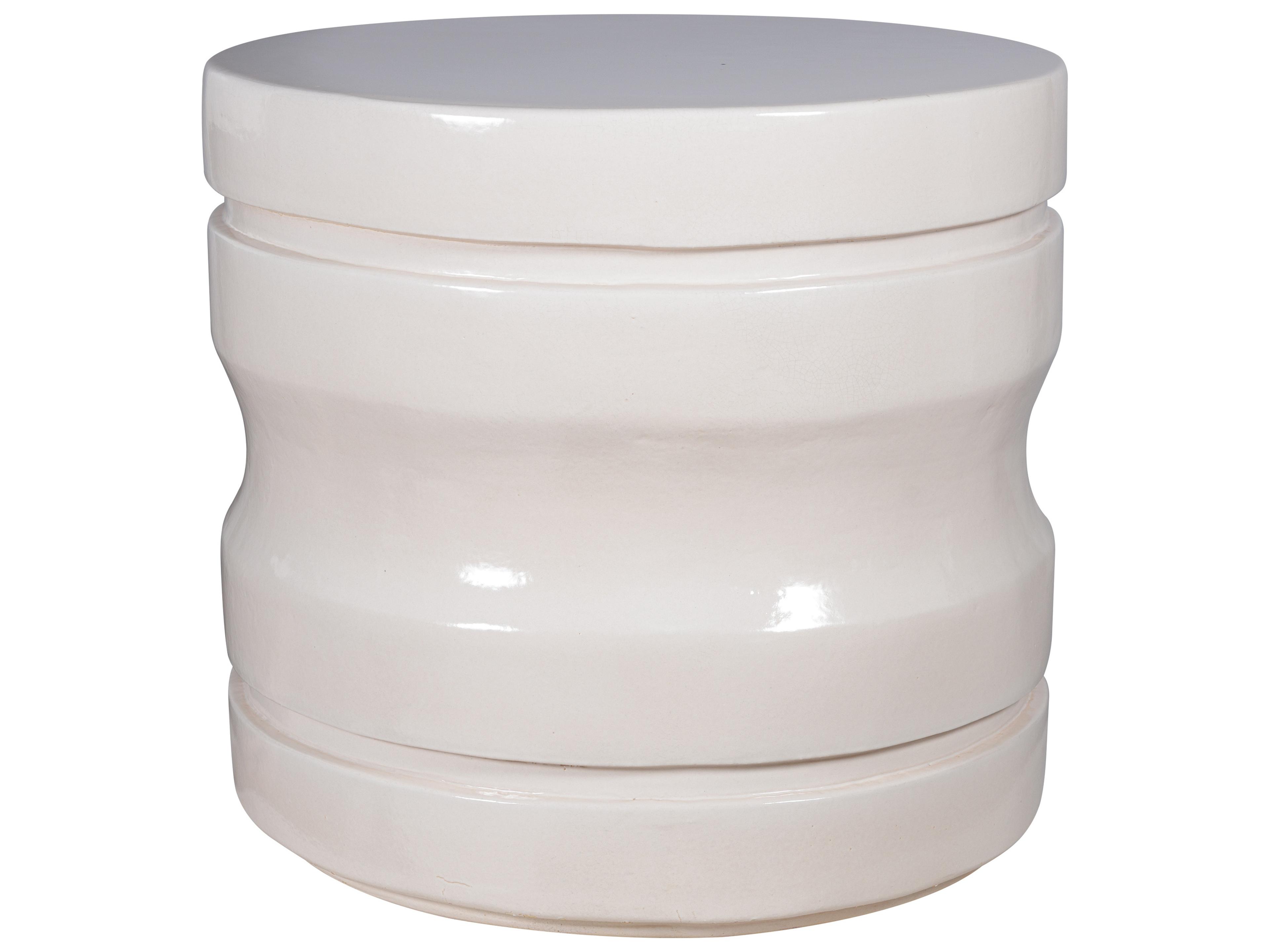 Provenance Signature Ceramic Round End Table