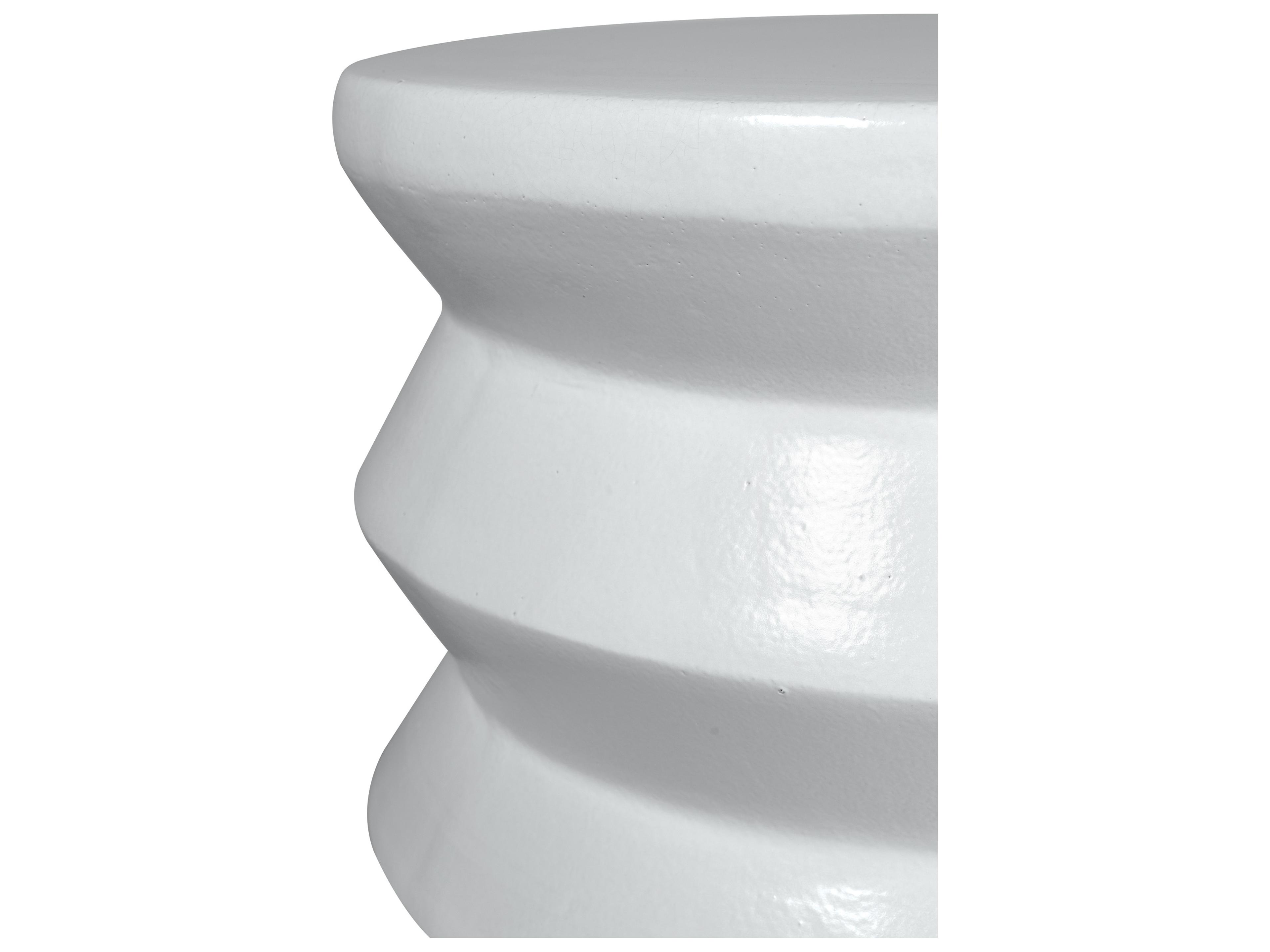 Seasonal Living Provenance Signature Ceramic Round Outdoor Patio End Table