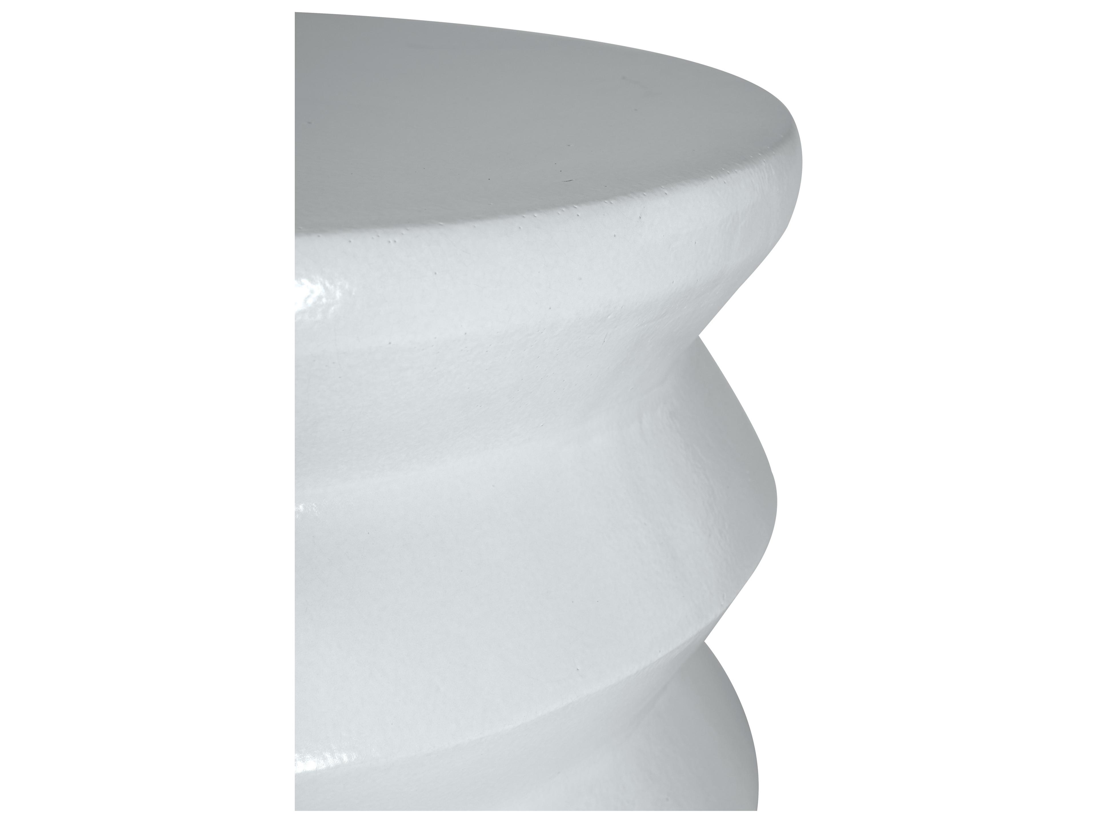 Seasonal Living Provenance Signature Ceramic Round Outdoor Patio End Table