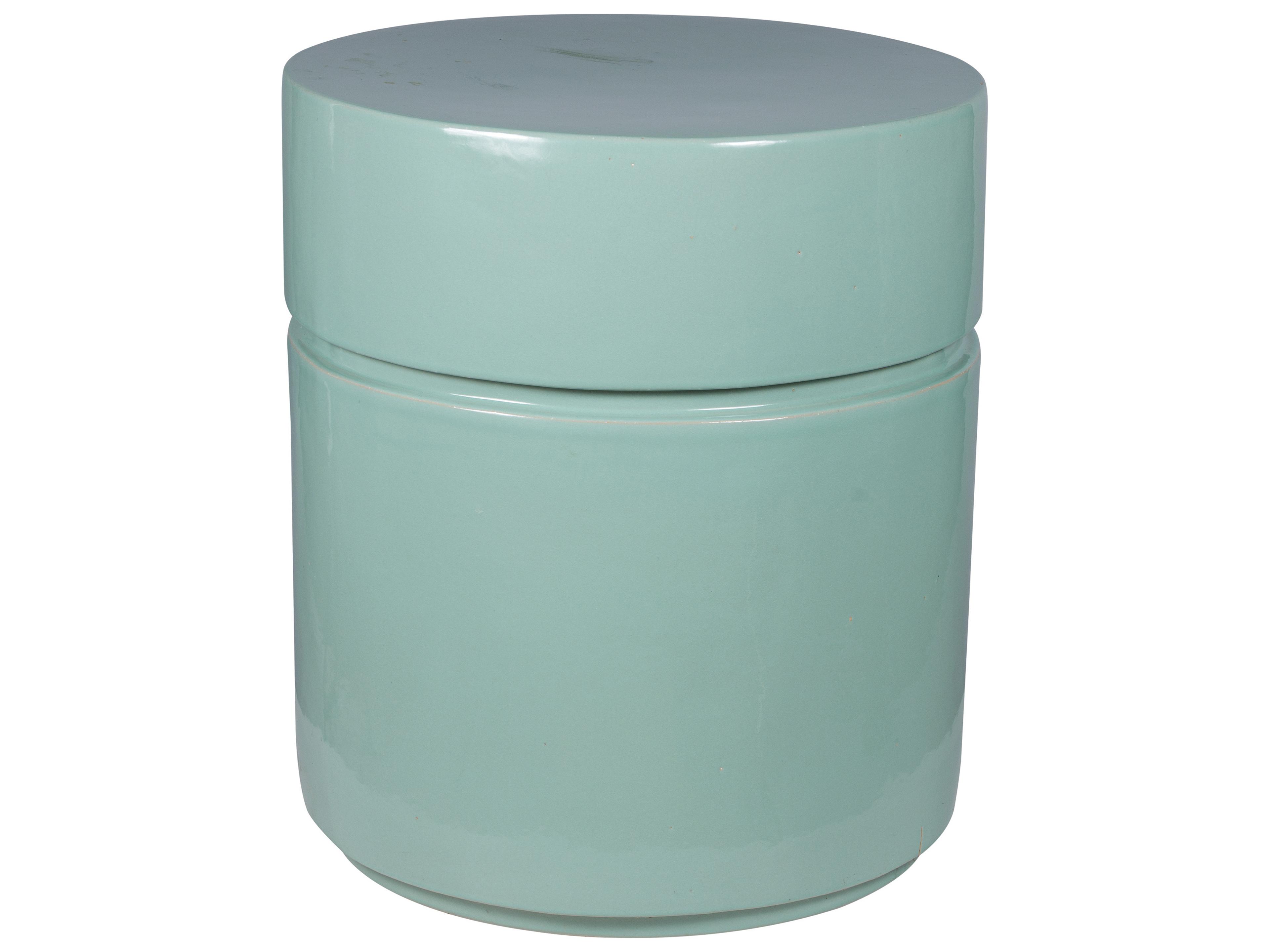 Provenance Signature Ceramic Round Patio End Table