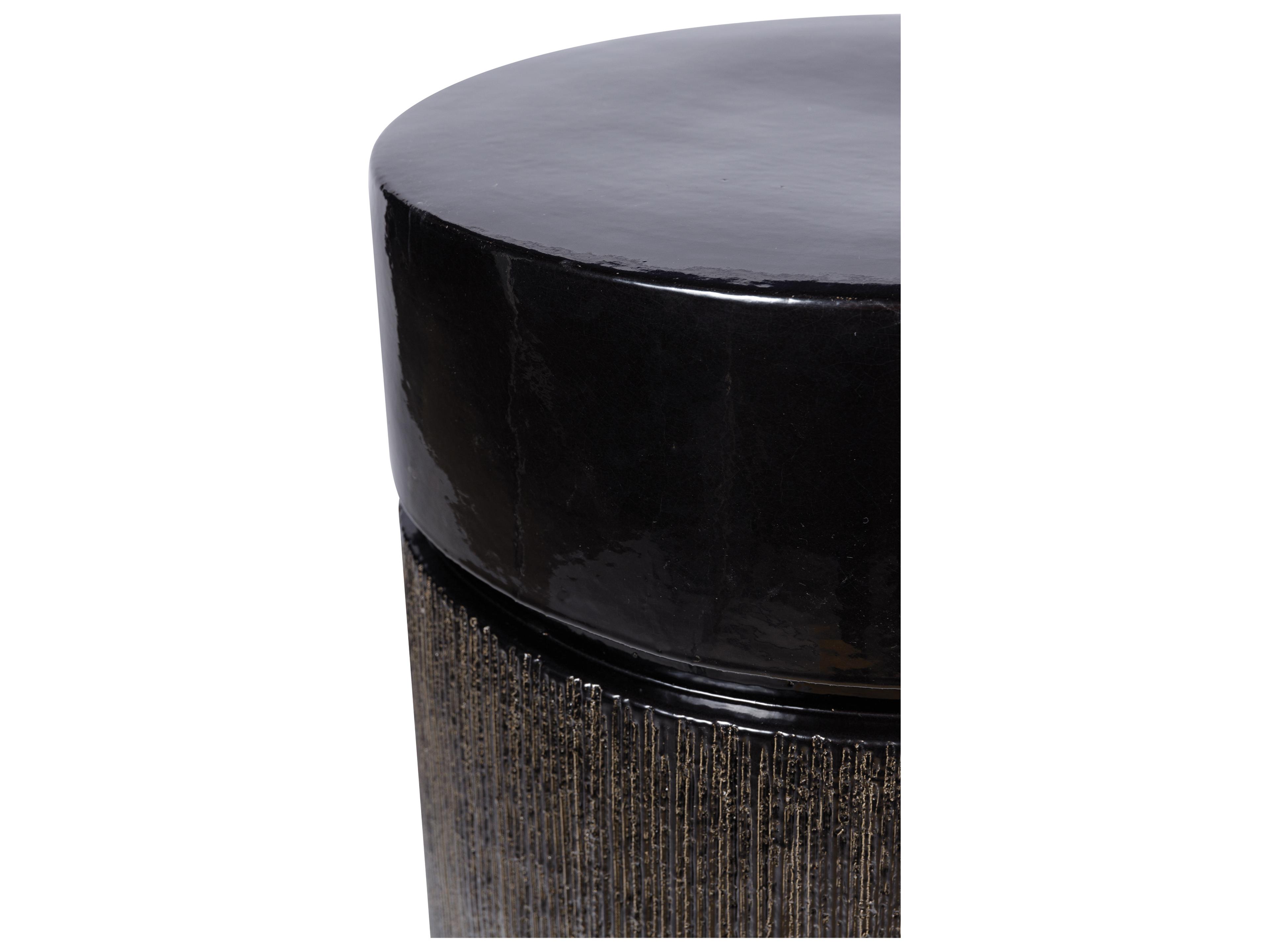 Seasonal Living Provenance Signature Ceramic Round Outdoor End Table