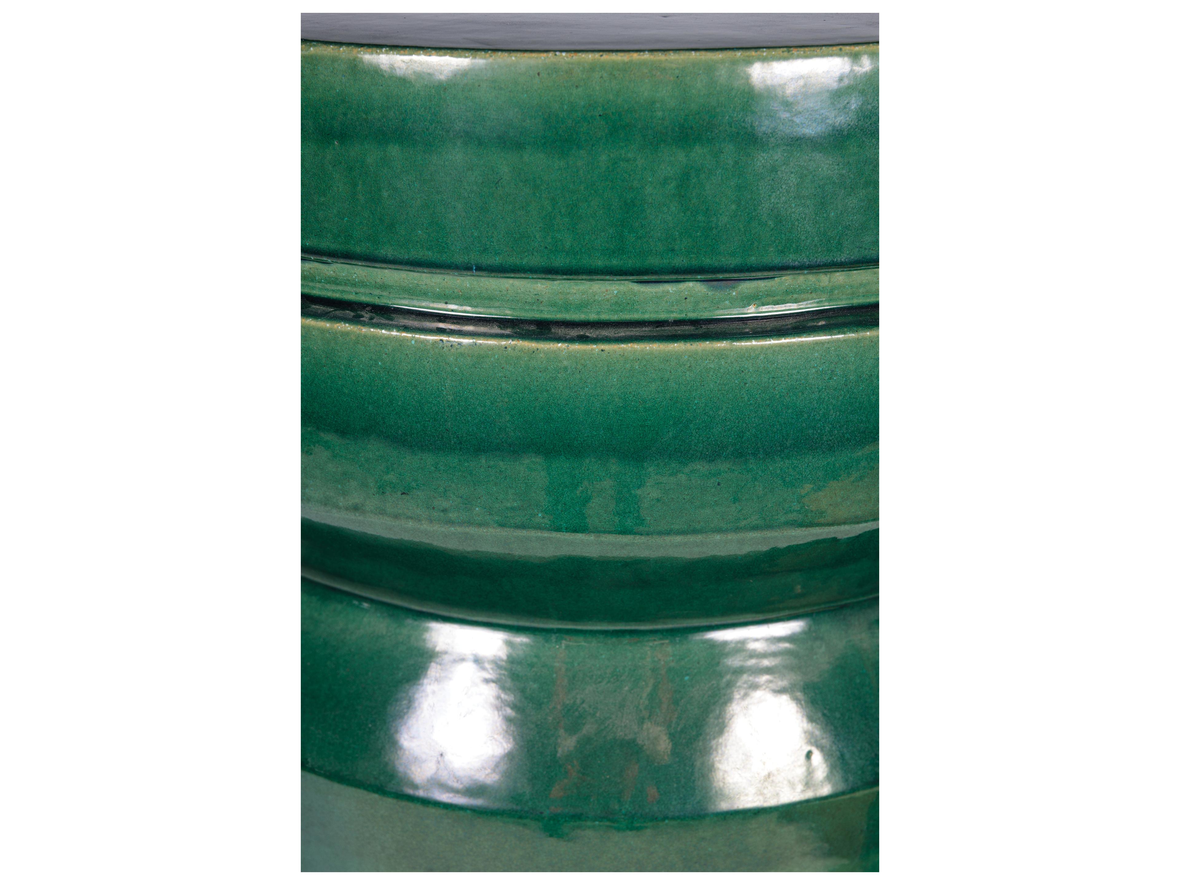 Seasonal Living Provenance Signature Ceramic Round Patio End Table