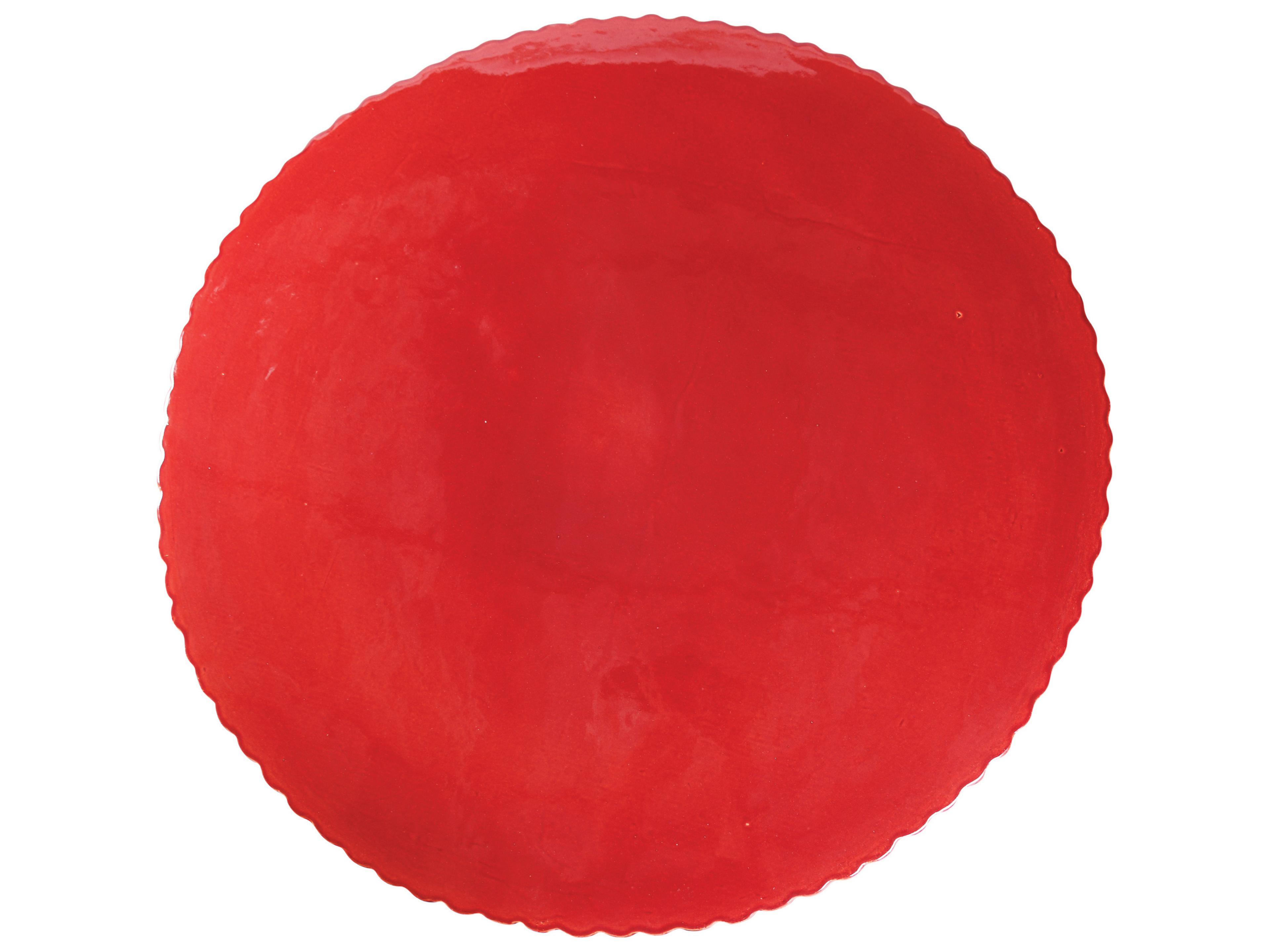 Seasonal Living Ceramics Plum Gloss Ceramic Round Coffee Table