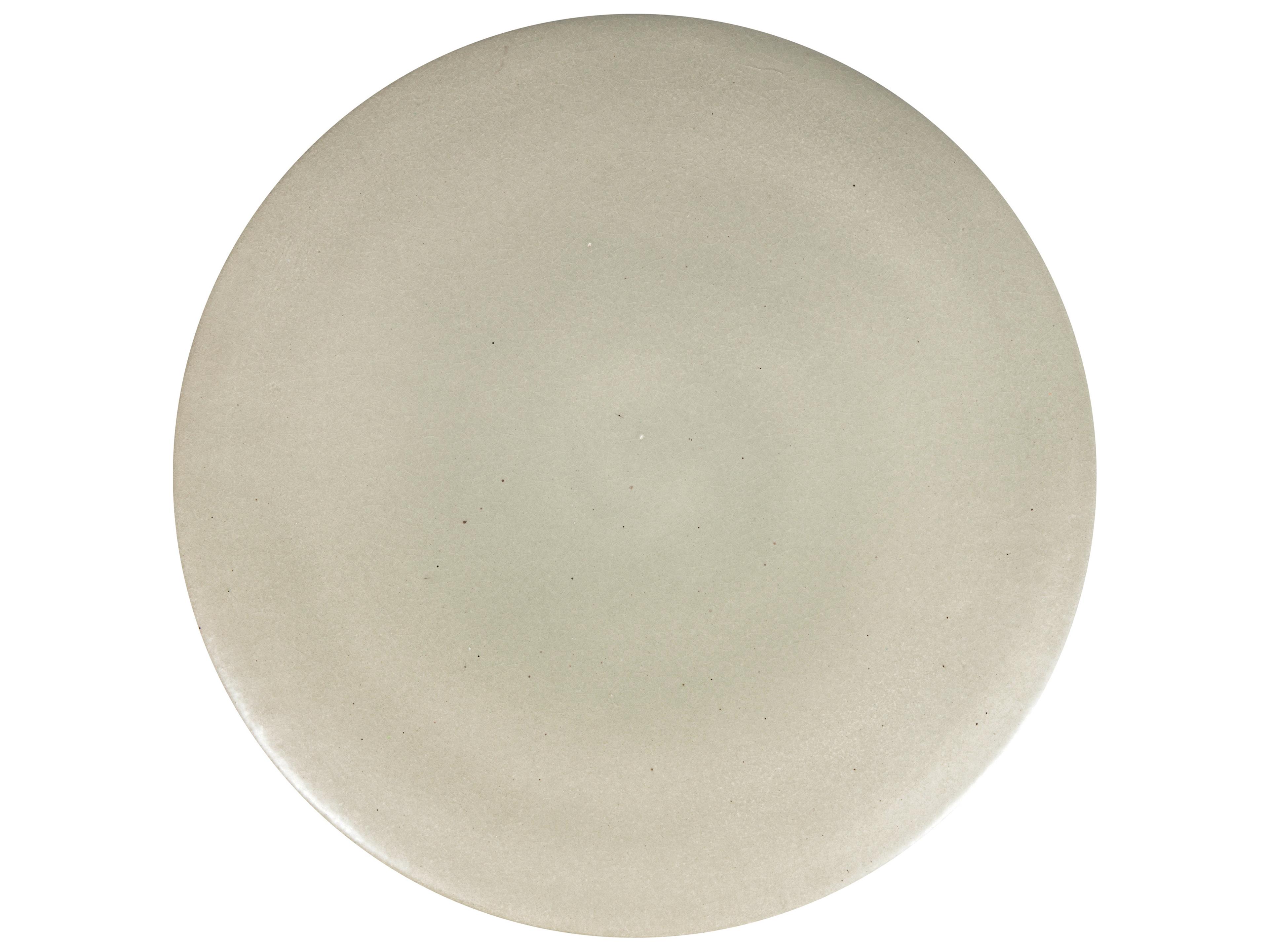Provenance Signature Ceramic Round Outdoor Patio End Table
