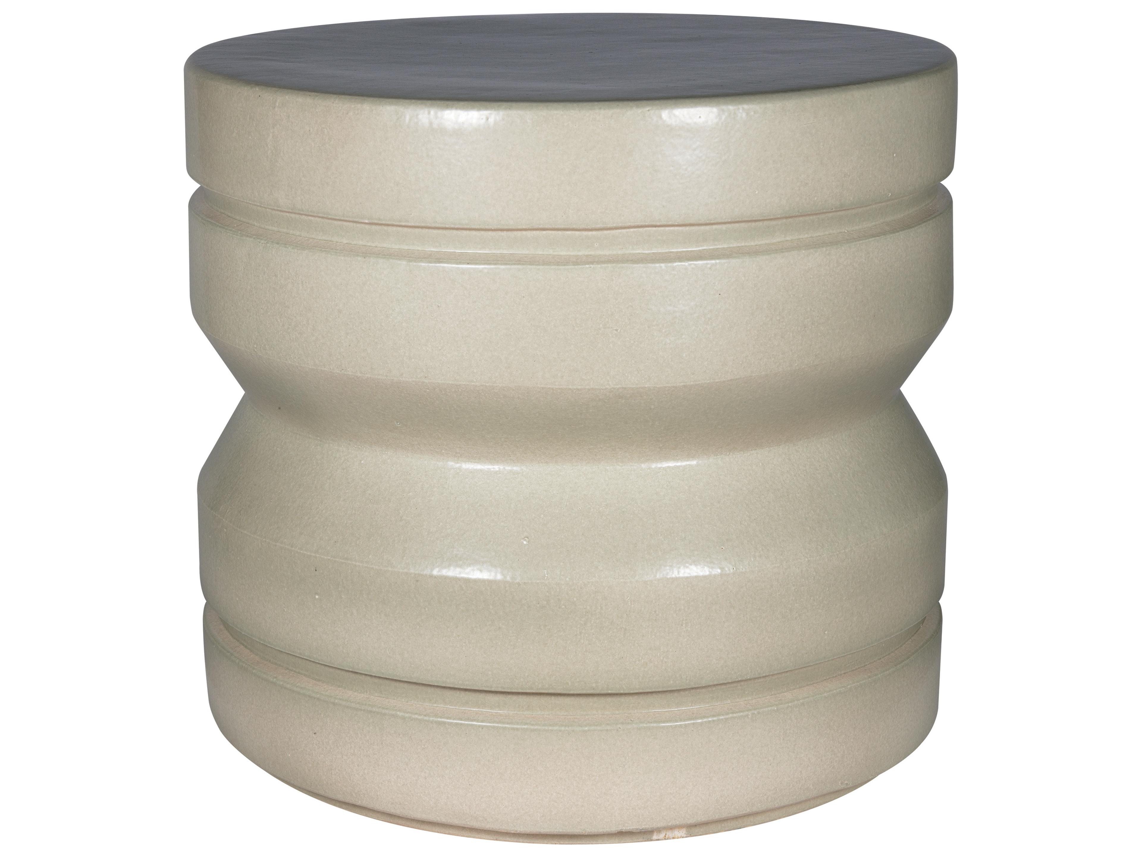 Seasonal Living Provenance Signature Ceramic Round Outdoor Patio End Table