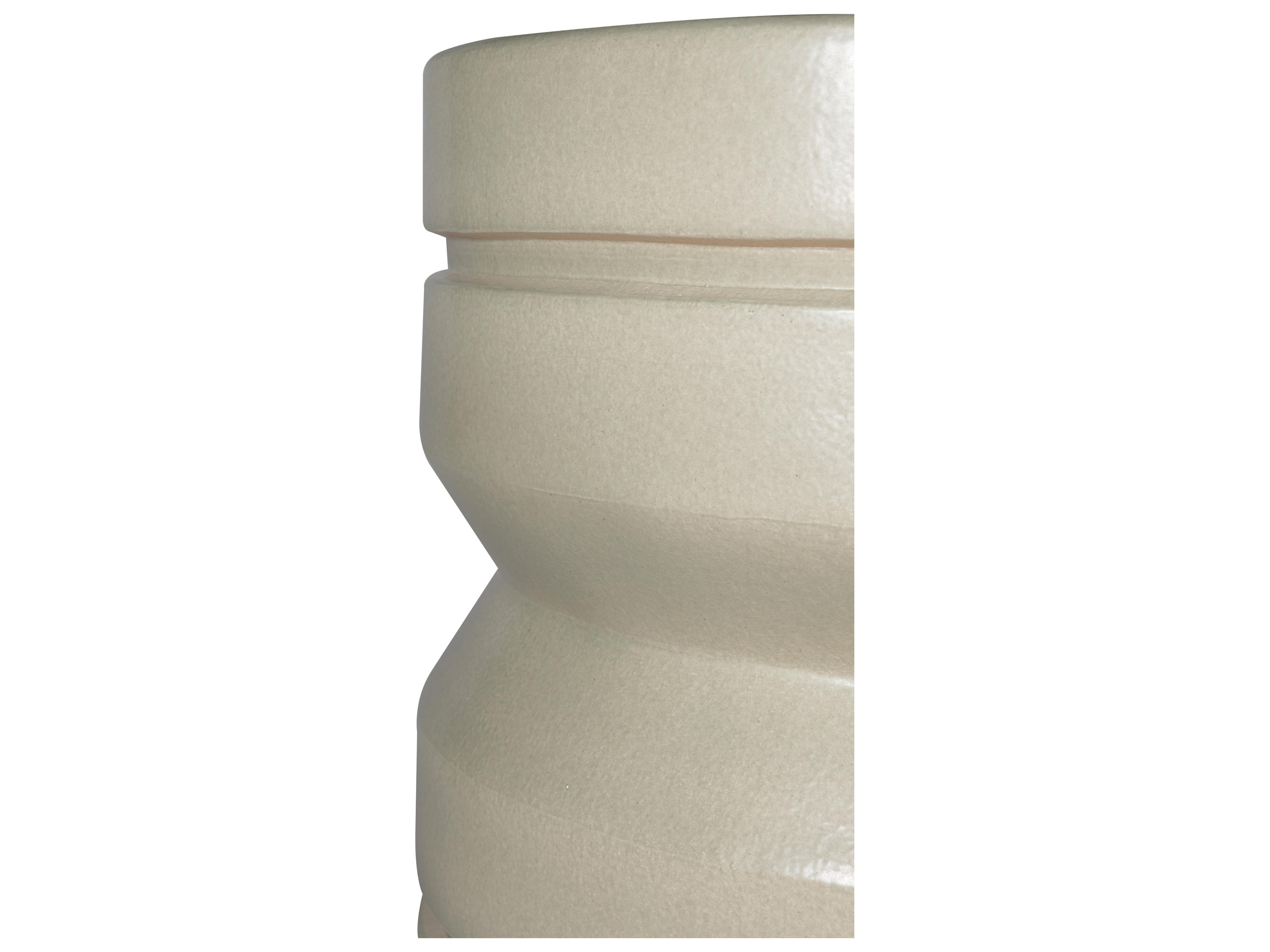 Seasonal Living Provenance Signature Ceramic Round Outdoor Patio End Table