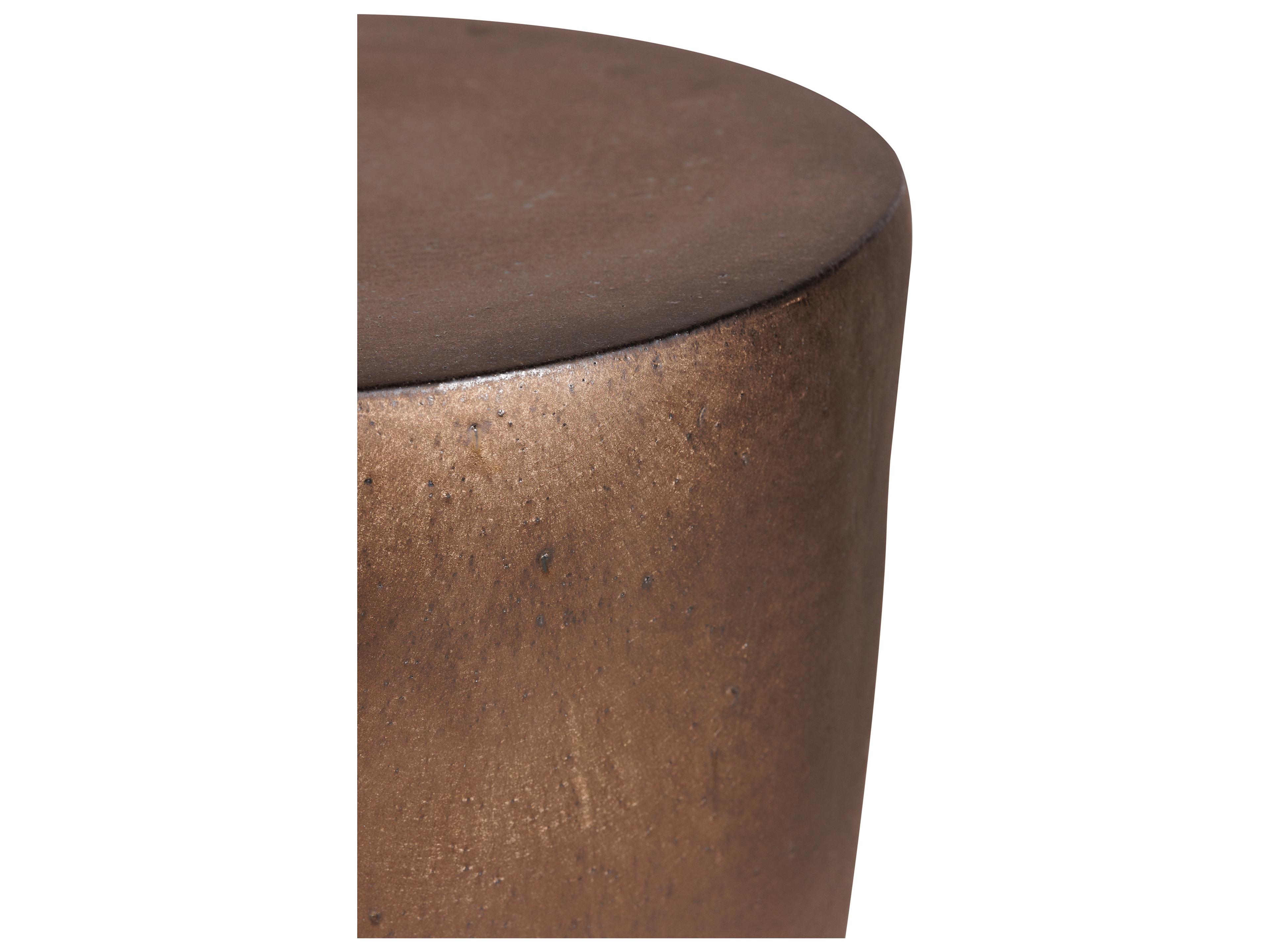 Seasonal Living Provenance Signature Ceramic Round Patio End Table