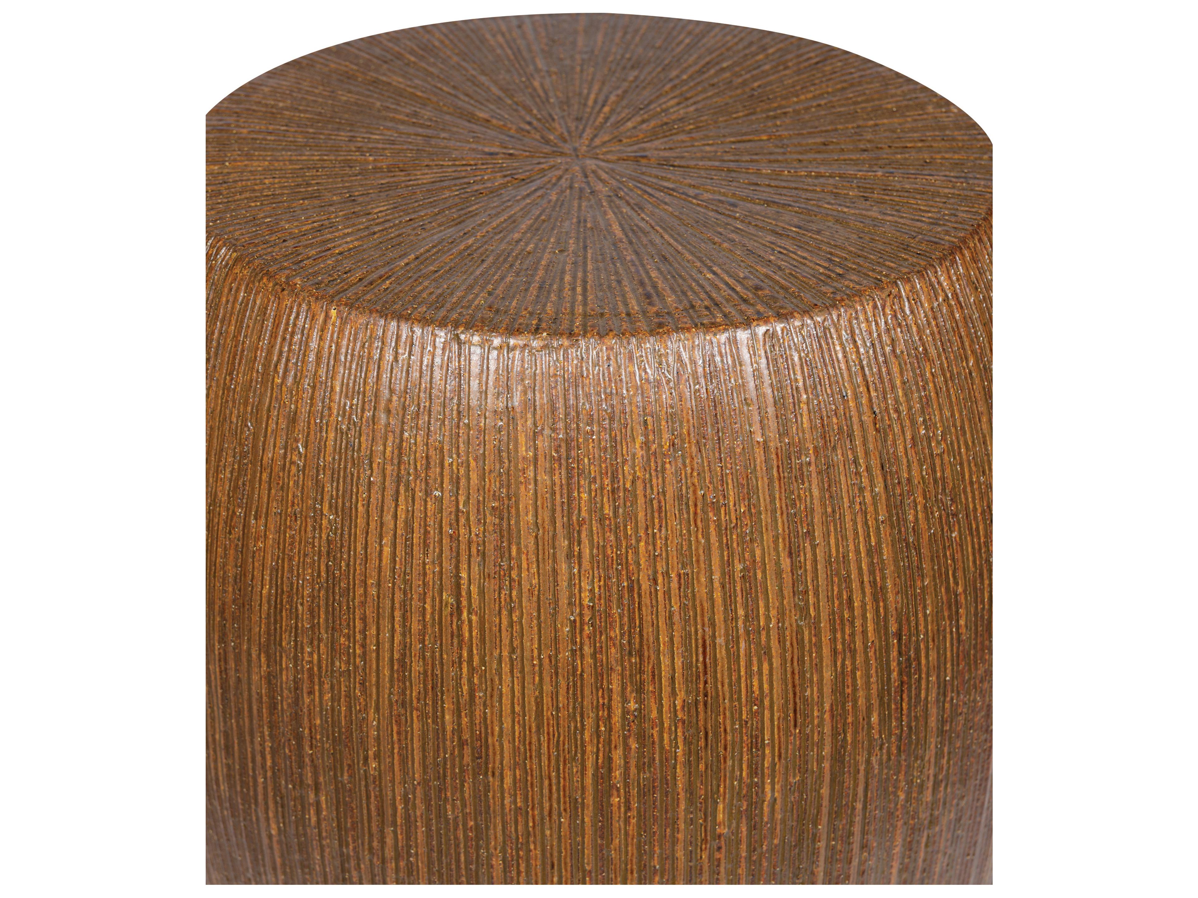 Seasonal Living Provenance Signature Ceramic Ottoman