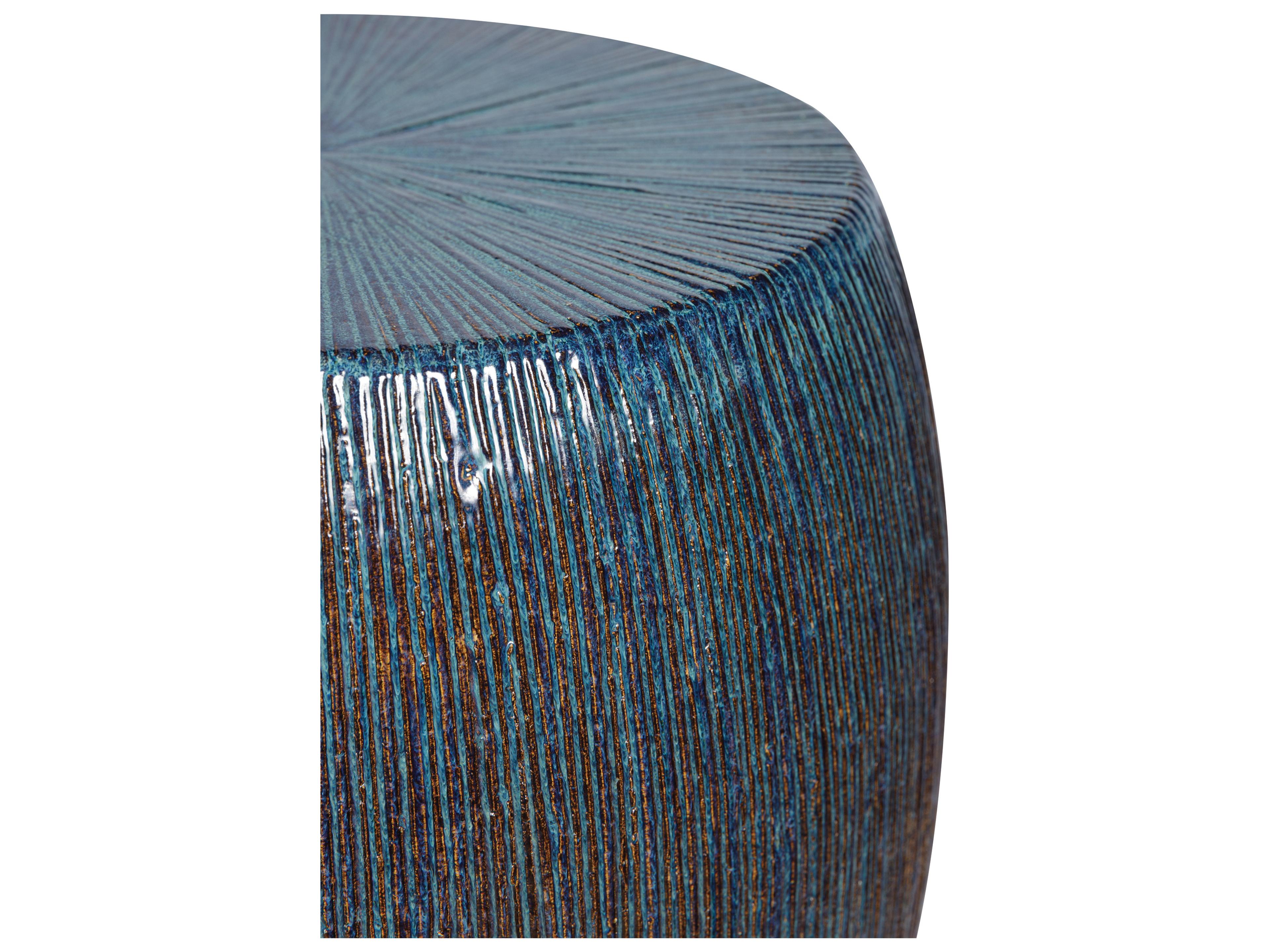 Seasonal Living Provenance Signature Ceramic Ottoman