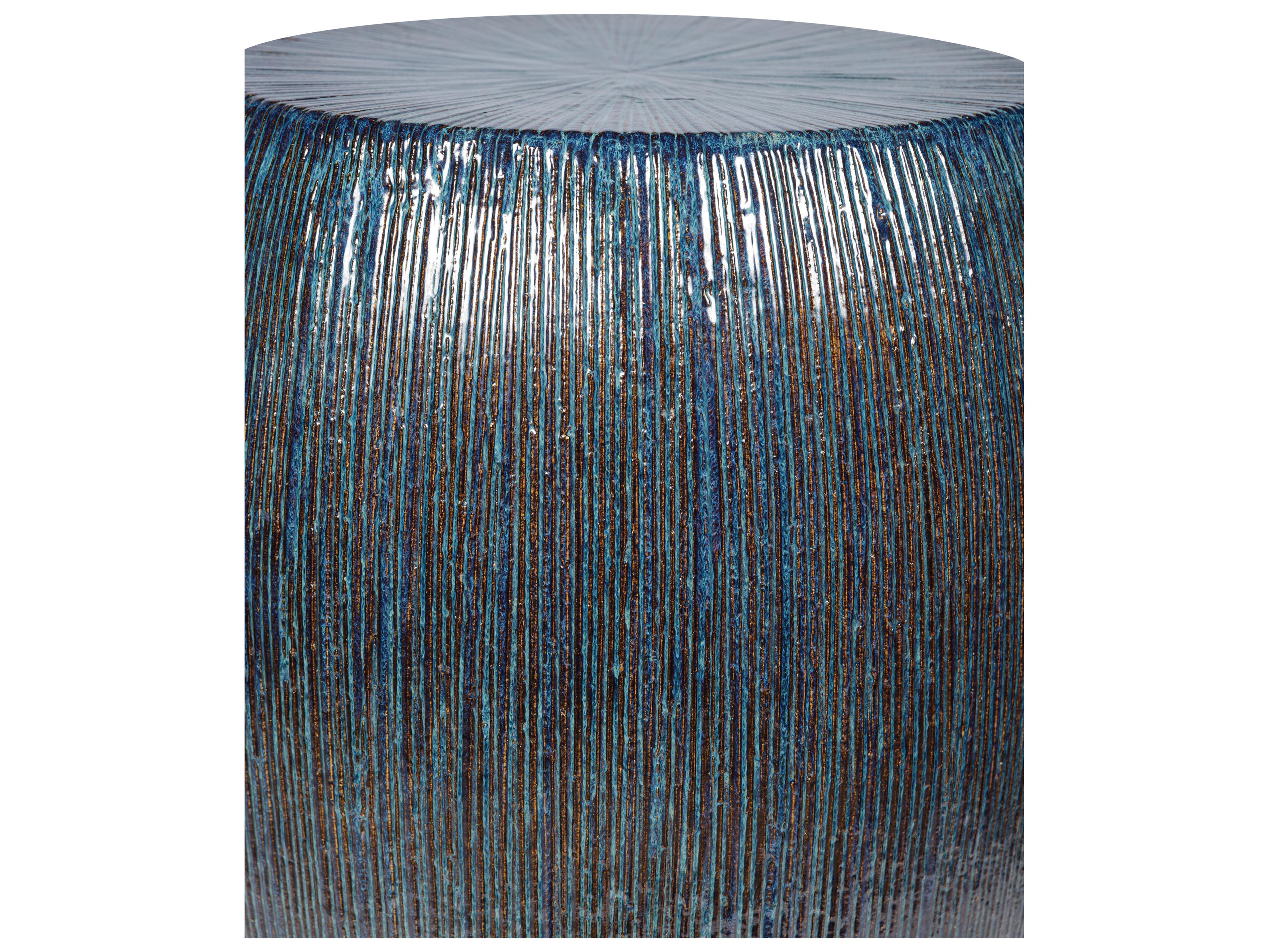 Seasonal Living Provenance Signature Ceramic Ottoman