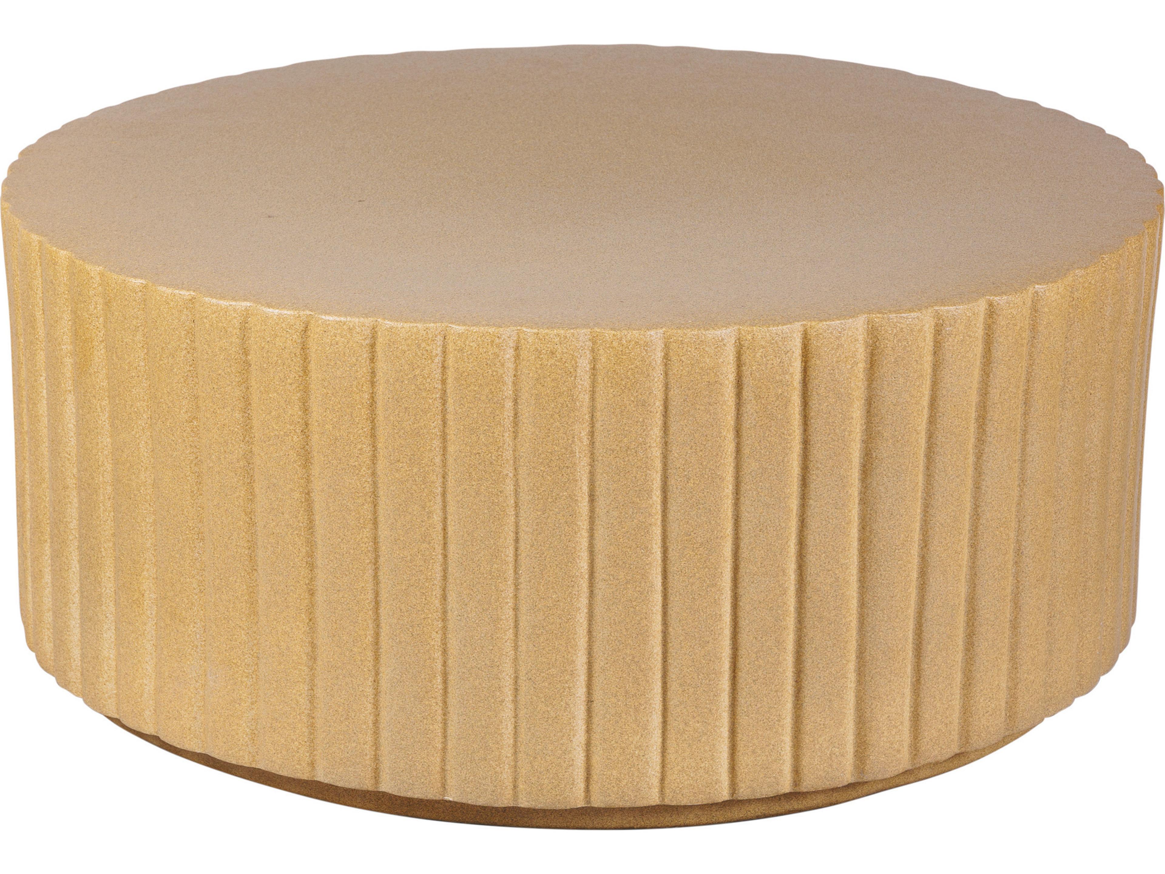 Ceramics Shale Matte Ceramic Round End Table