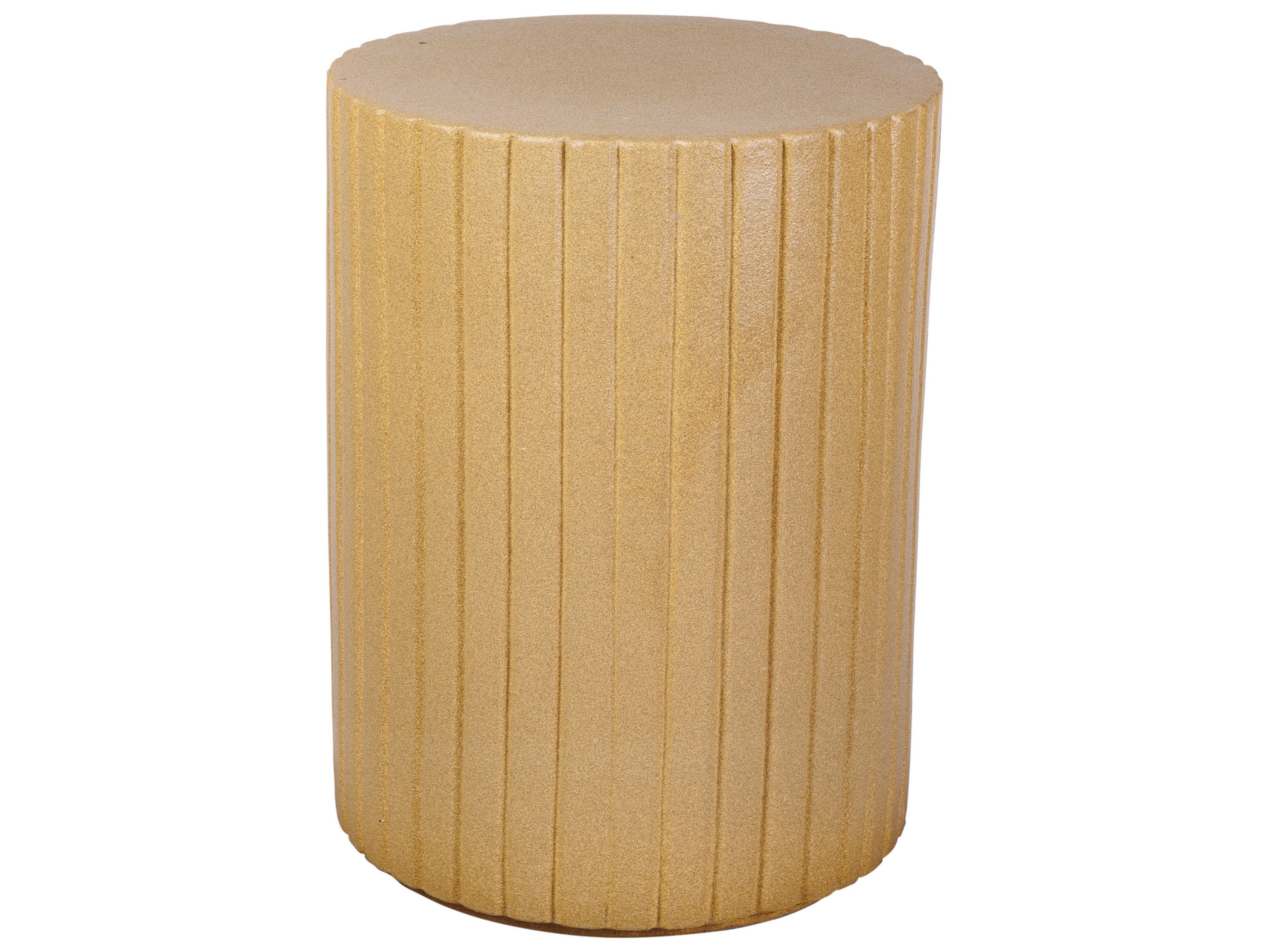 Ceramics Shale Matte Ceramic Round End Table