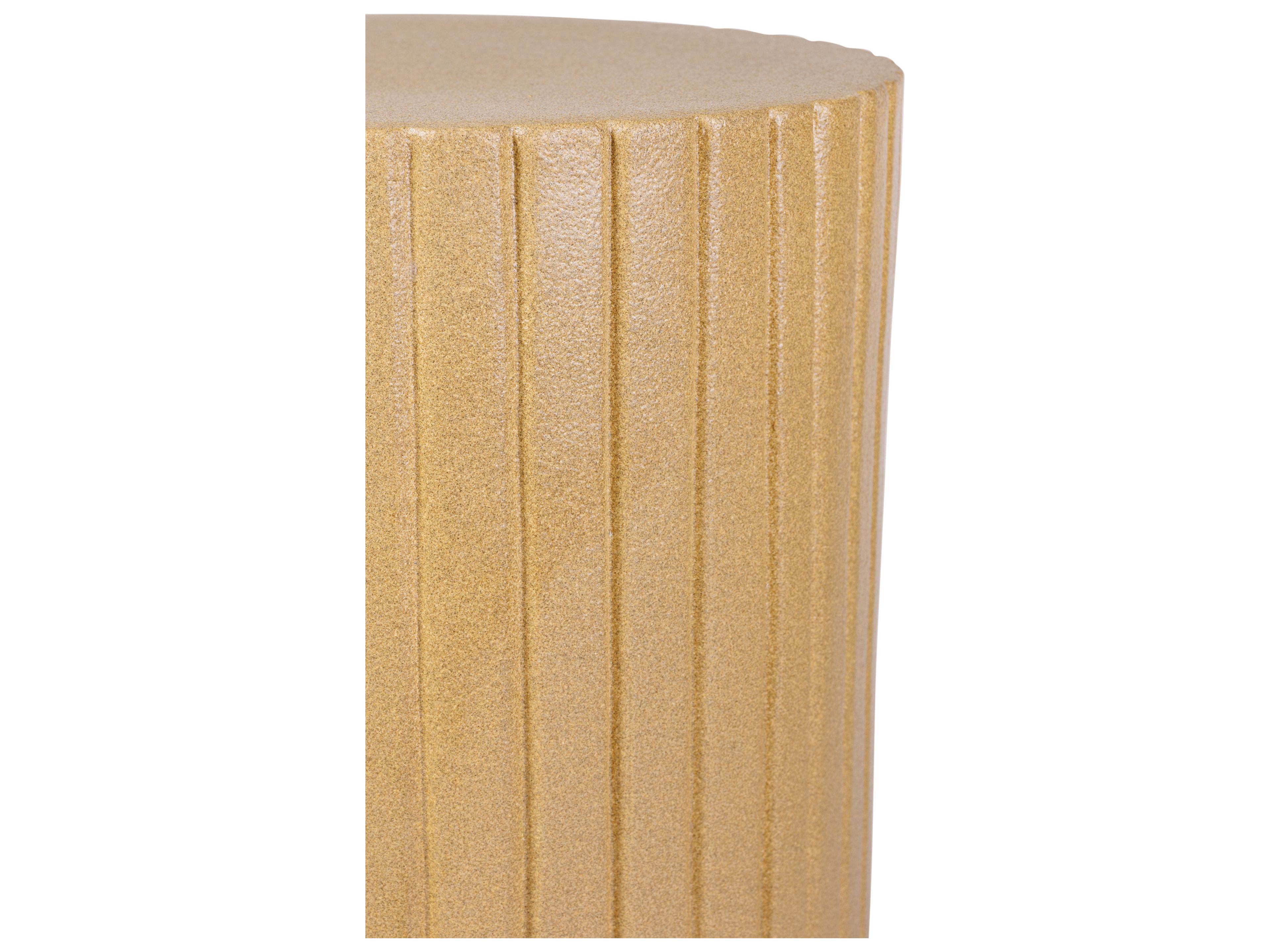 Seasonal Living Ceramics Shale Matte Ceramic Round End Table