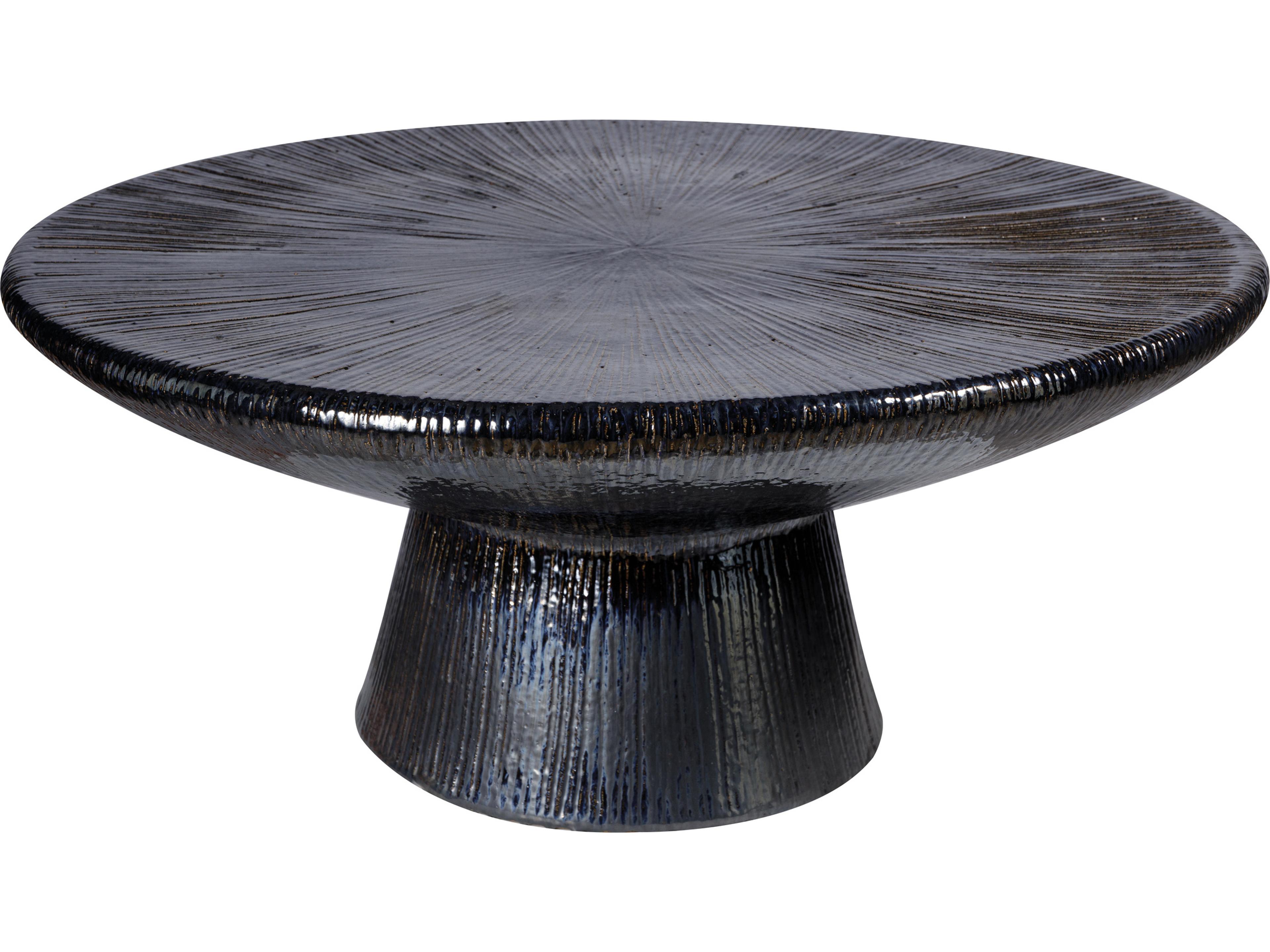 Ceramic Round Patio Coffee Table
