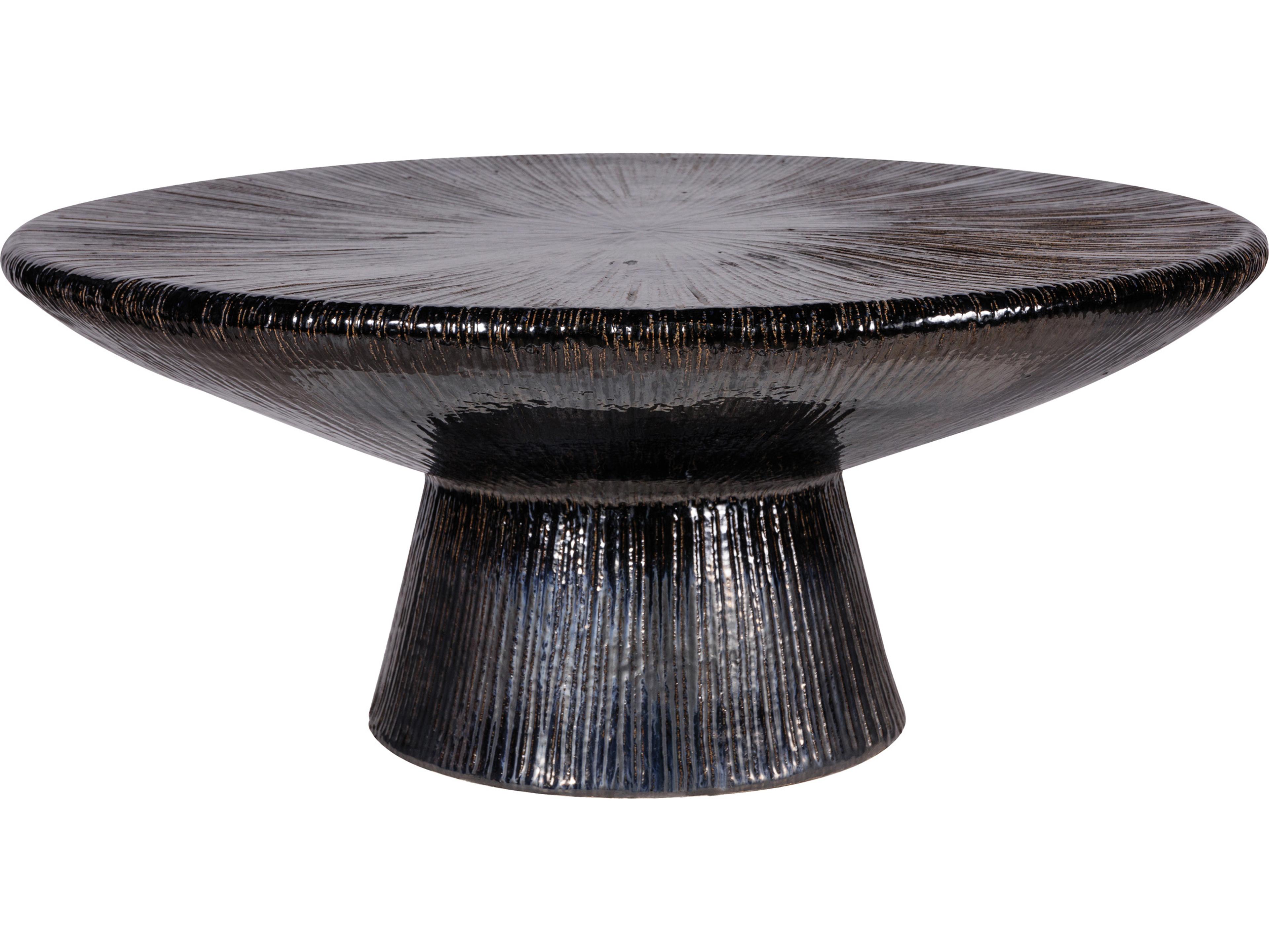 Seasonal Living Ceramic Round Patio Coffee Table