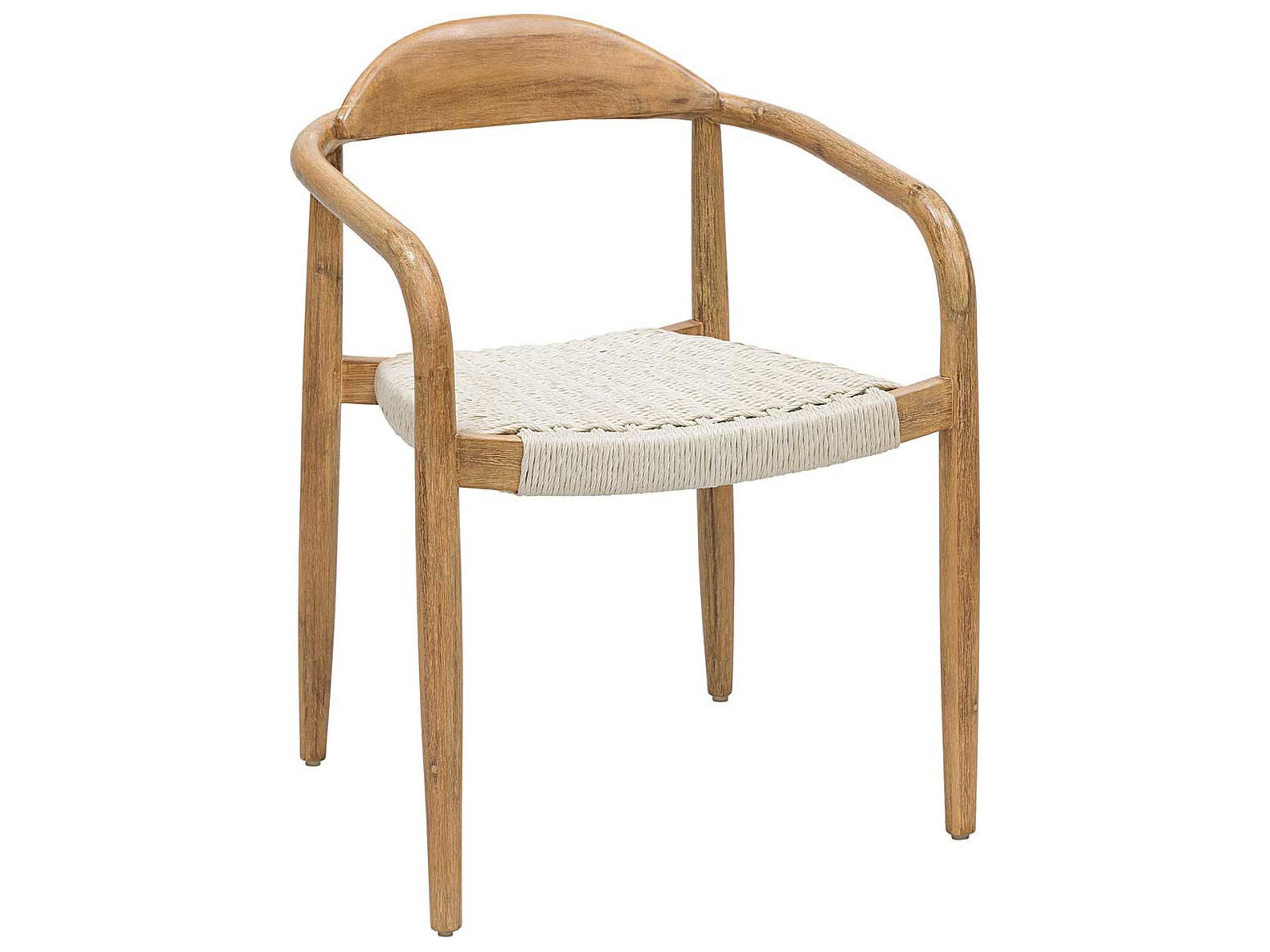 Explorer Natural Rattan Patio Dining Chair Set of 2