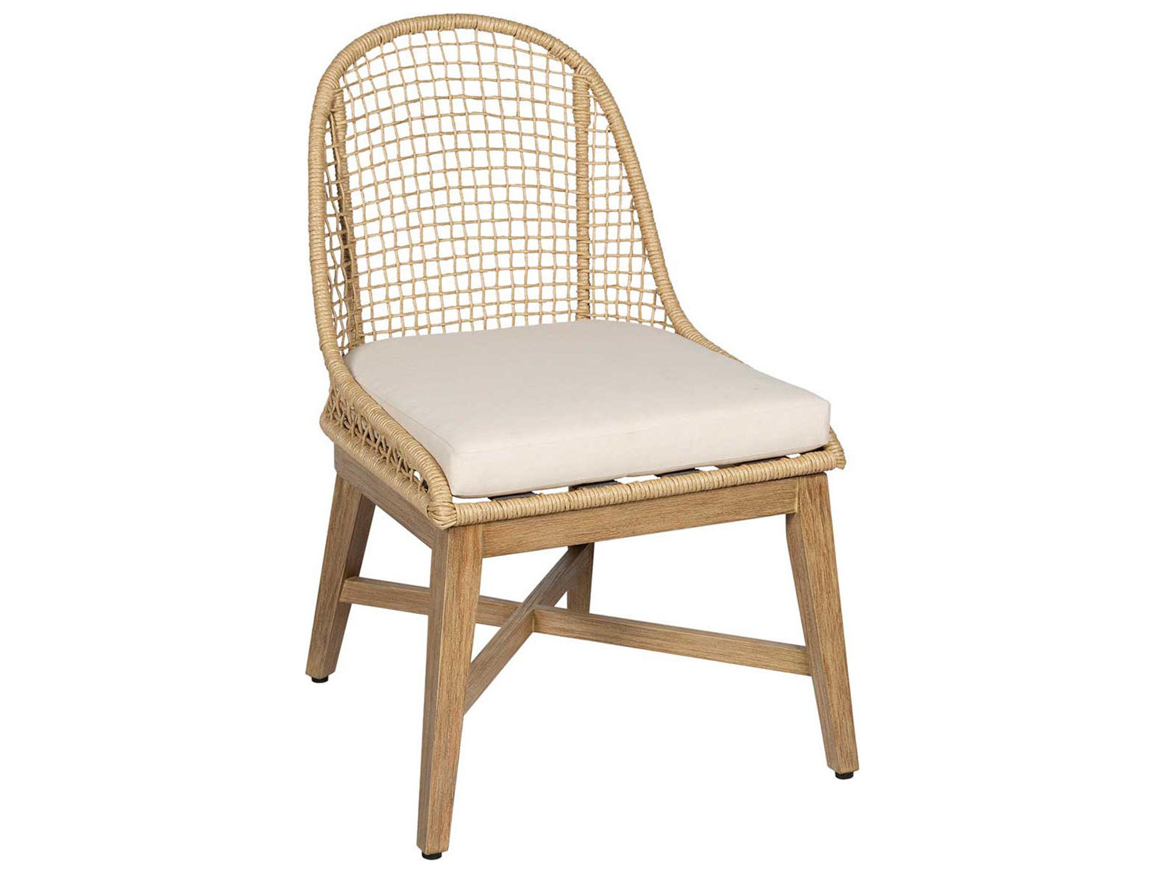 Explorer Straw Rattan Outdoor Dining Chair Set of 2