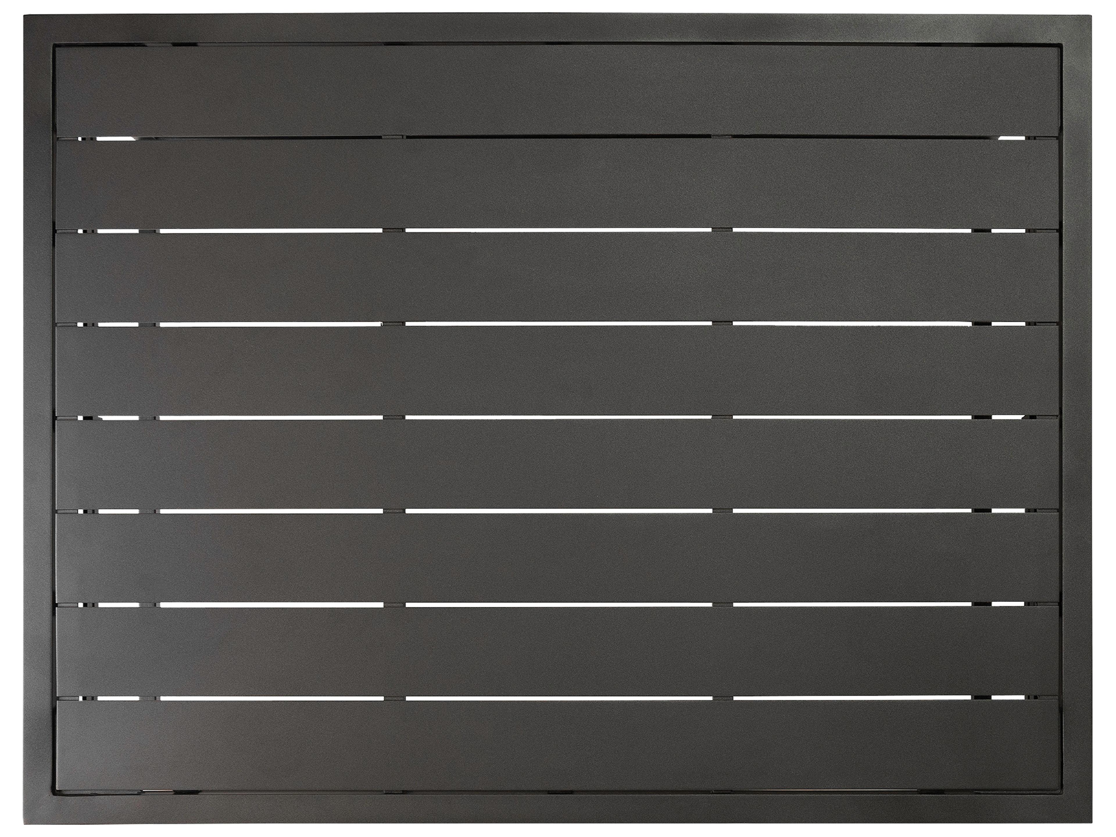 Seasonal Living Eterna Black Sand Matte Aluminum Rectangular Coffee Table