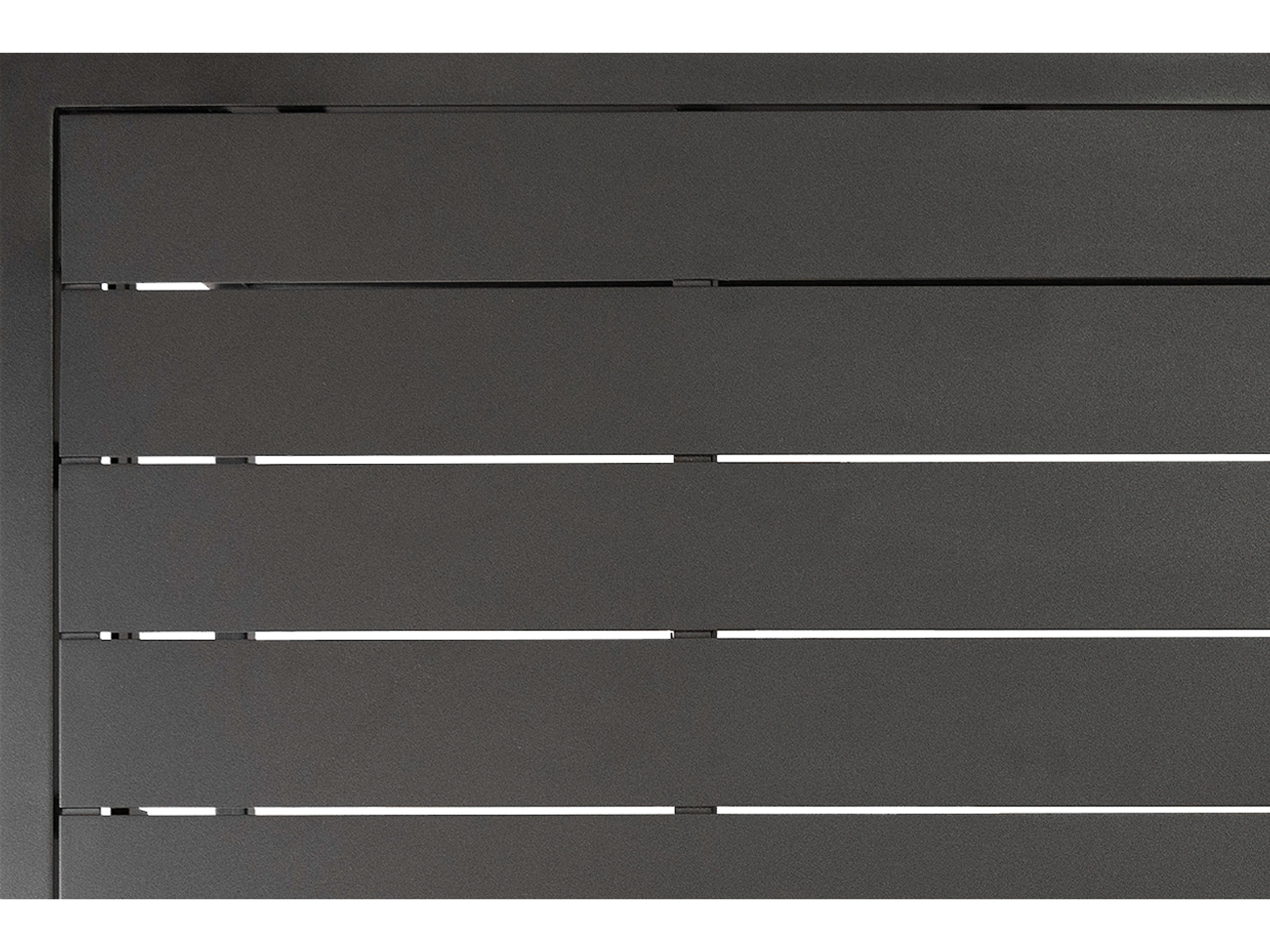 Seasonal Living Eterna Black Sand Matte Aluminum Rectangular Coffee Table